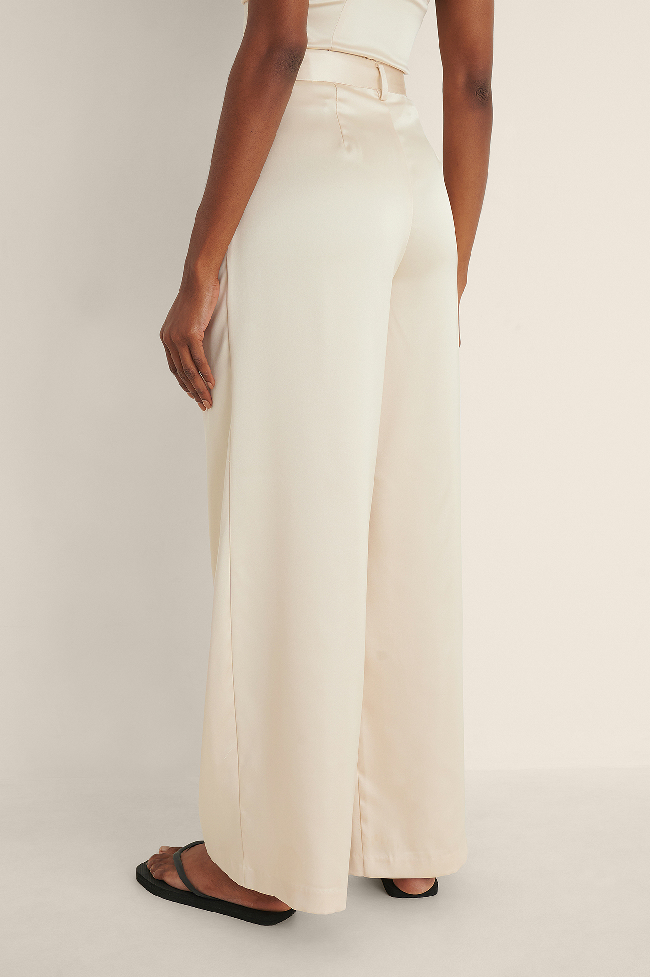 Weite fließende hose beige Clearance