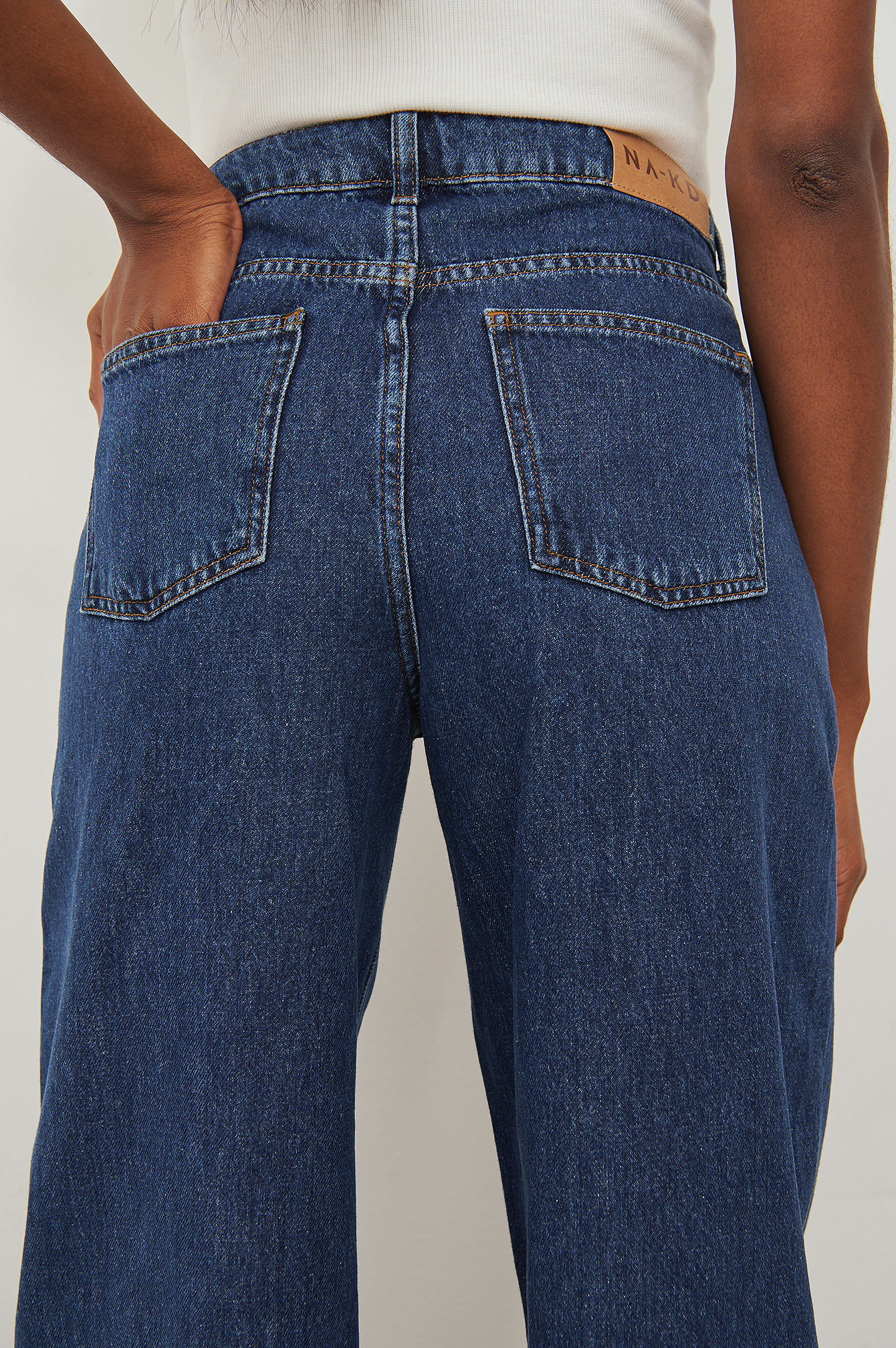 Wide Leg Baggy Jeans Blue