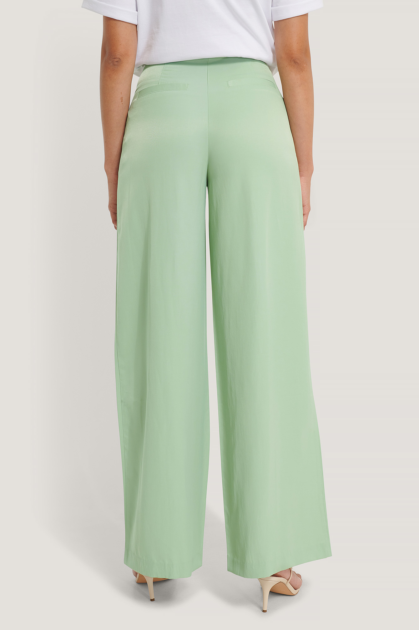 Wide Leg Pants Green | na-kd.com