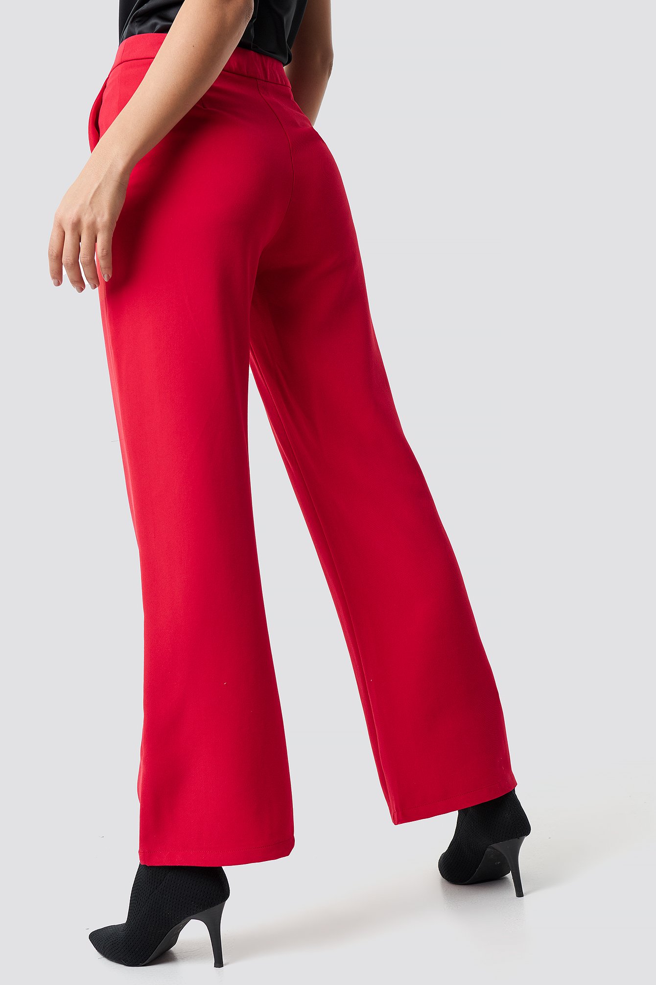 Wide Leg Tailored Pants Red | na-kd.com