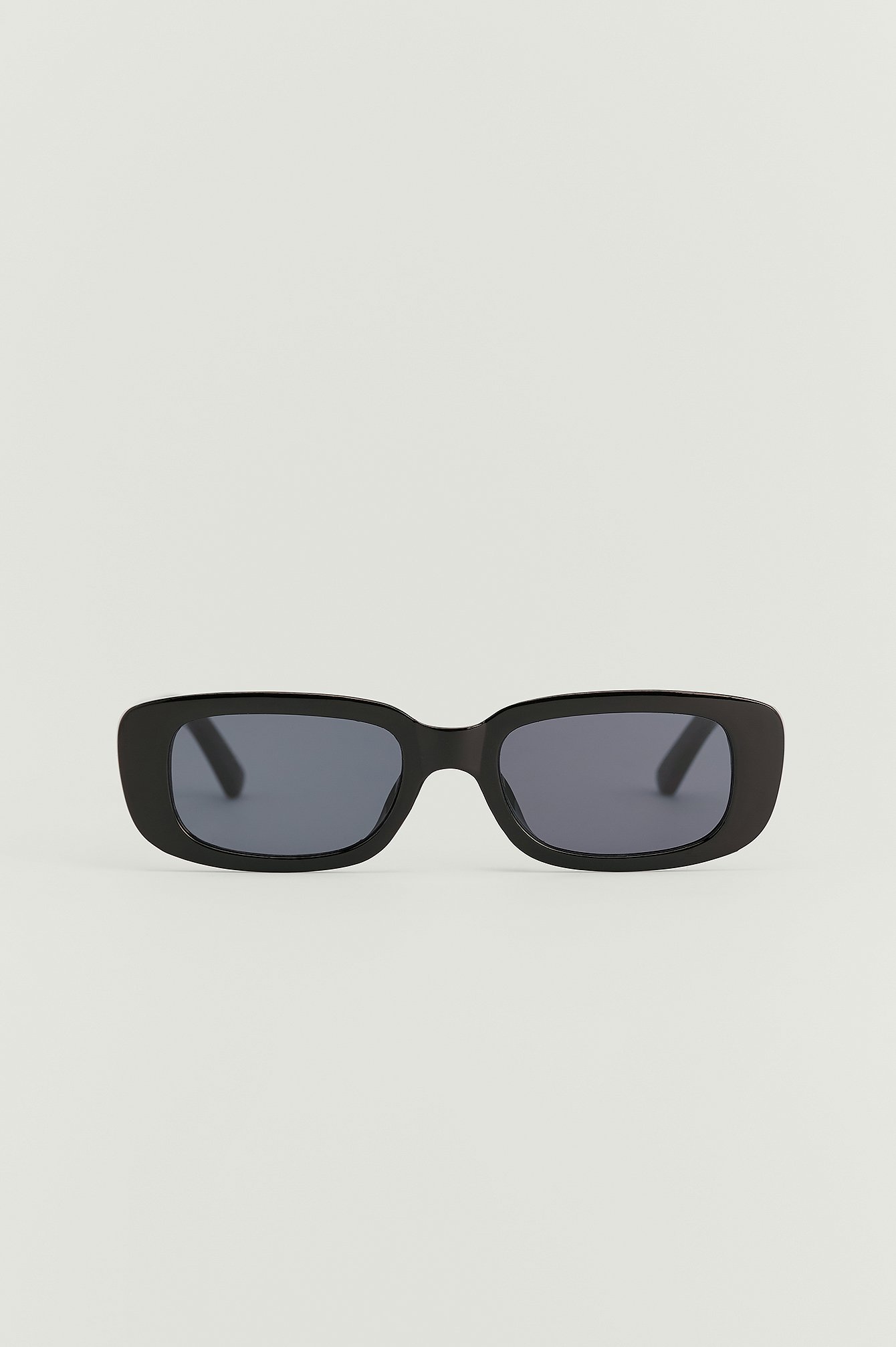 Black Sonnenbrille Mit Breitem Retro-Brillengestell