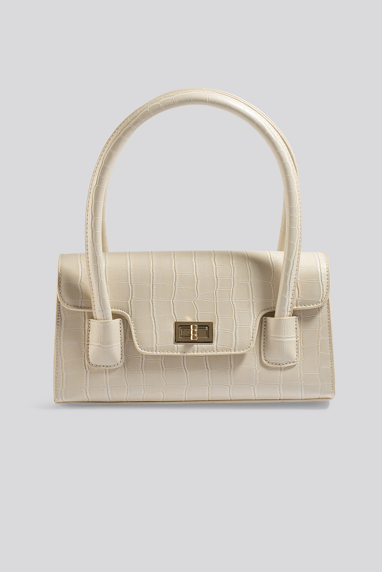 Wide Short Shoulder Bag Offwhite