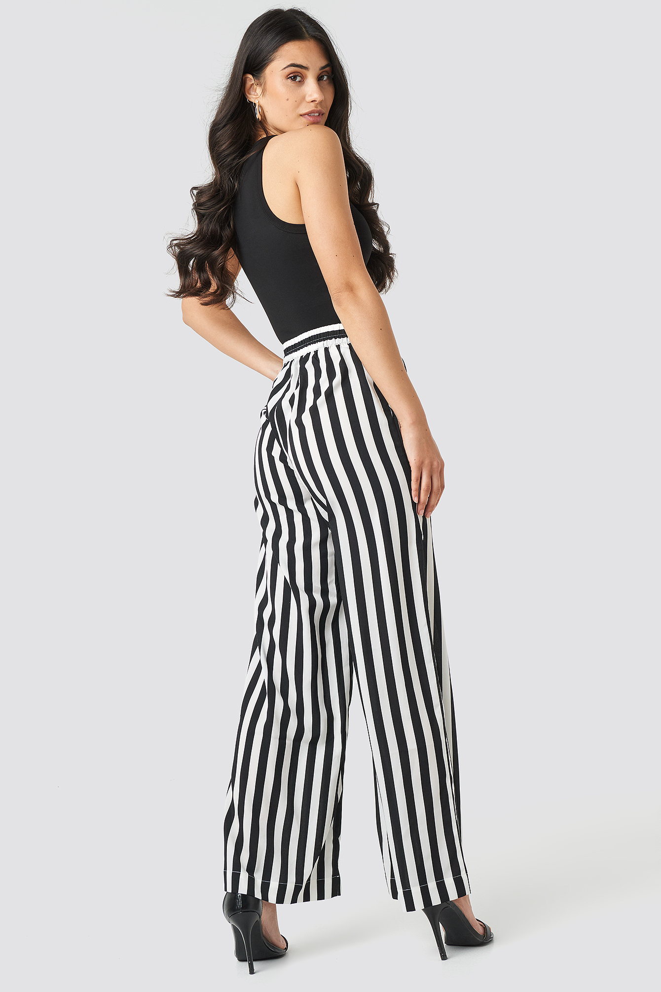 Wide Striped Pants Multicolor