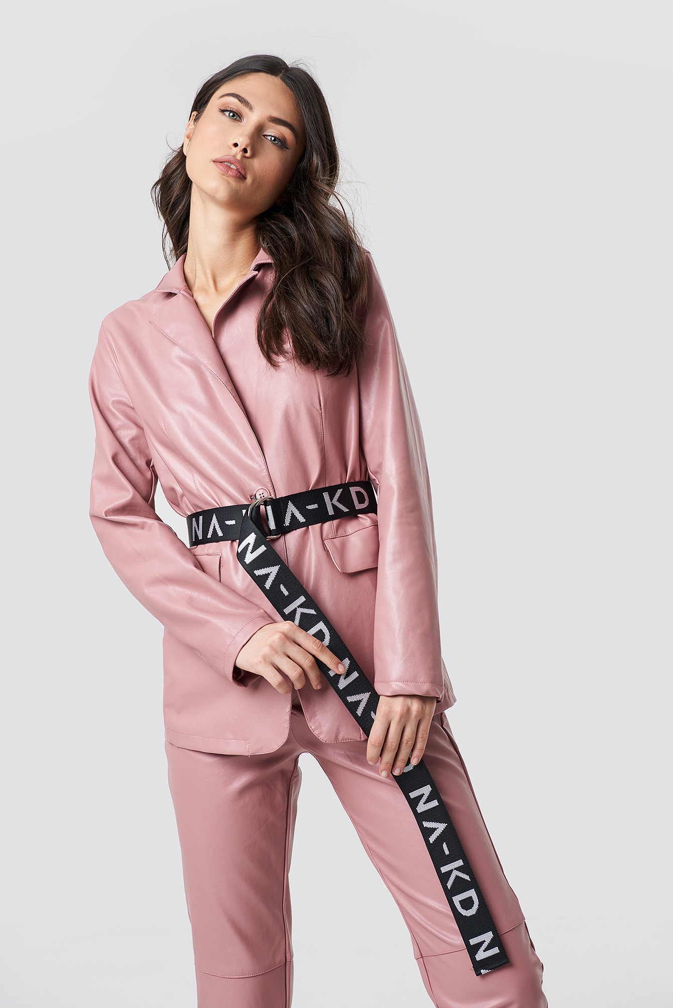 NA-KD Woven Belt Black