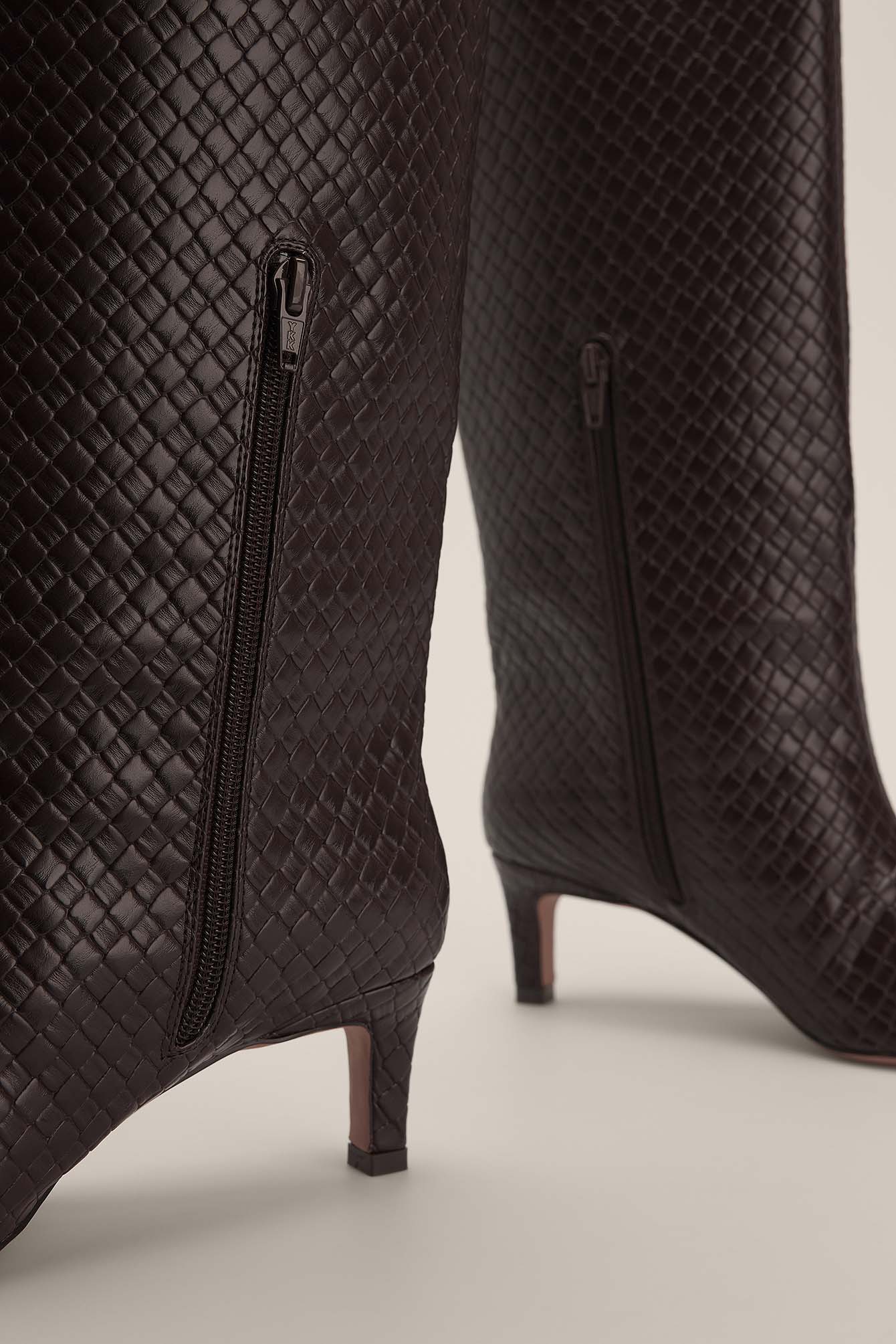 wide brown boots