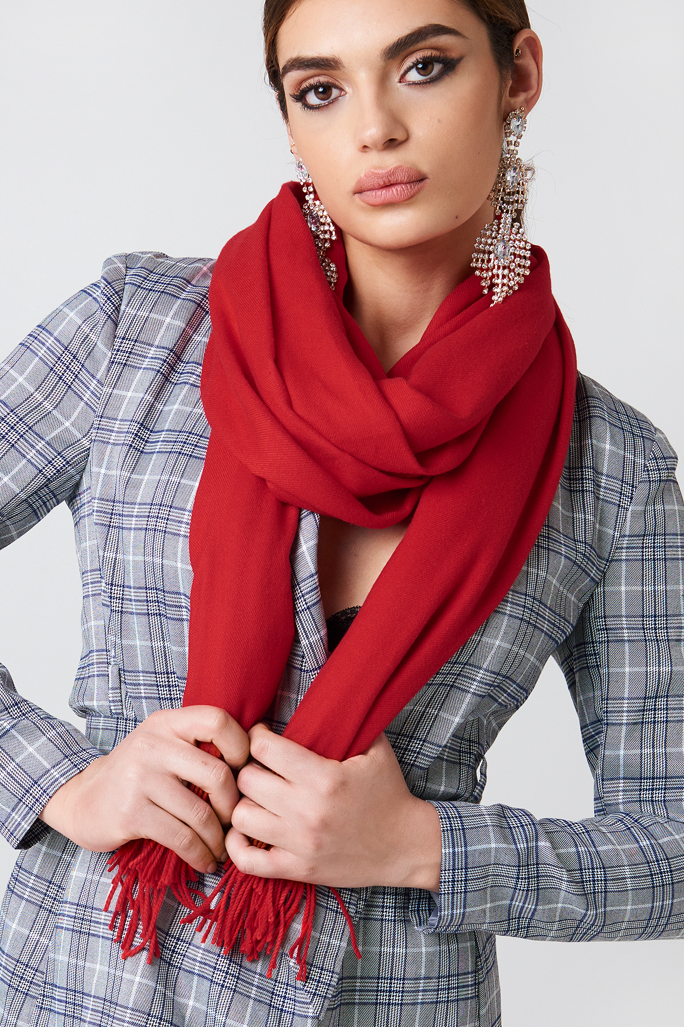 Woven Scarf Red