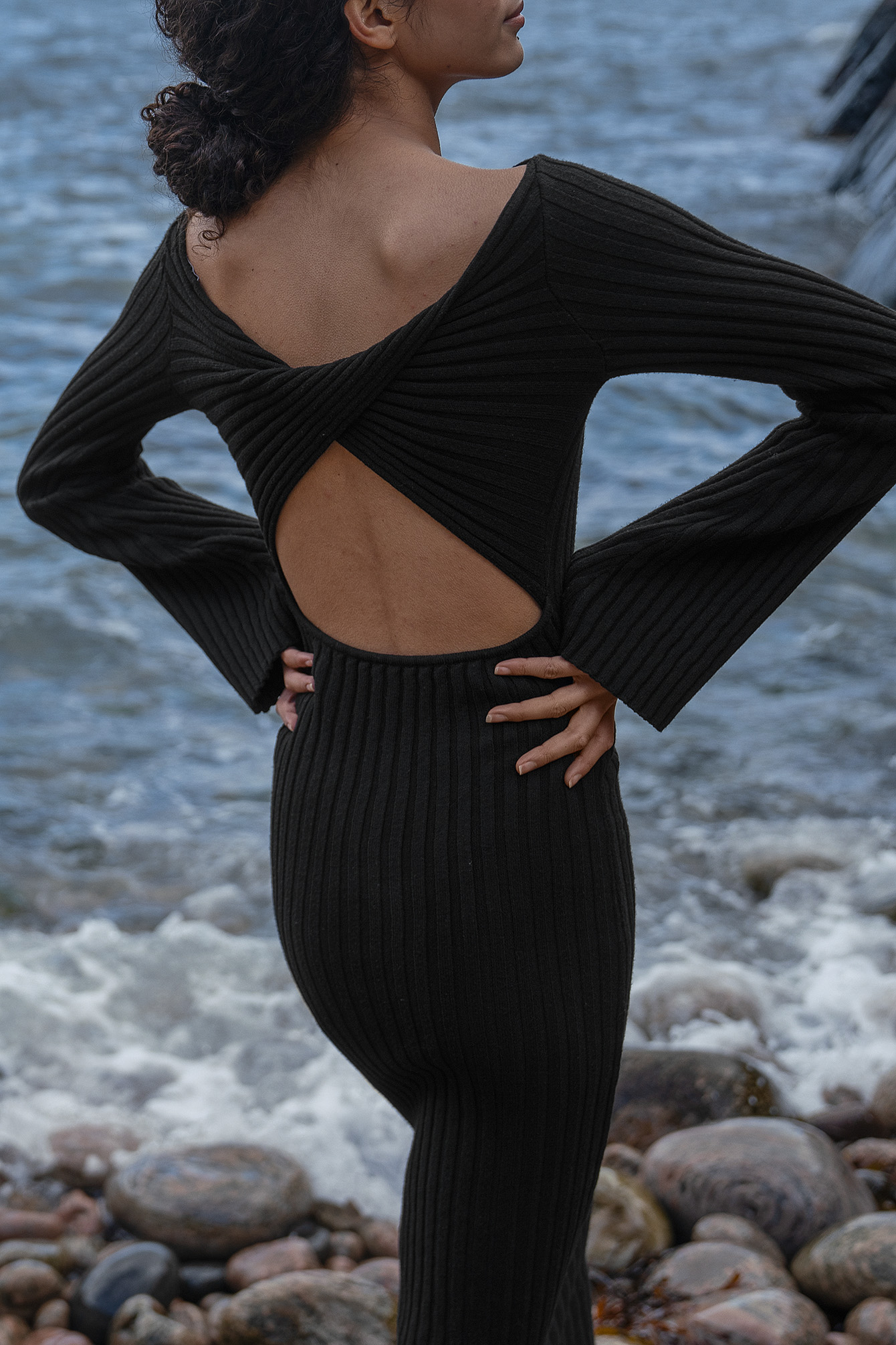 wrap back dress