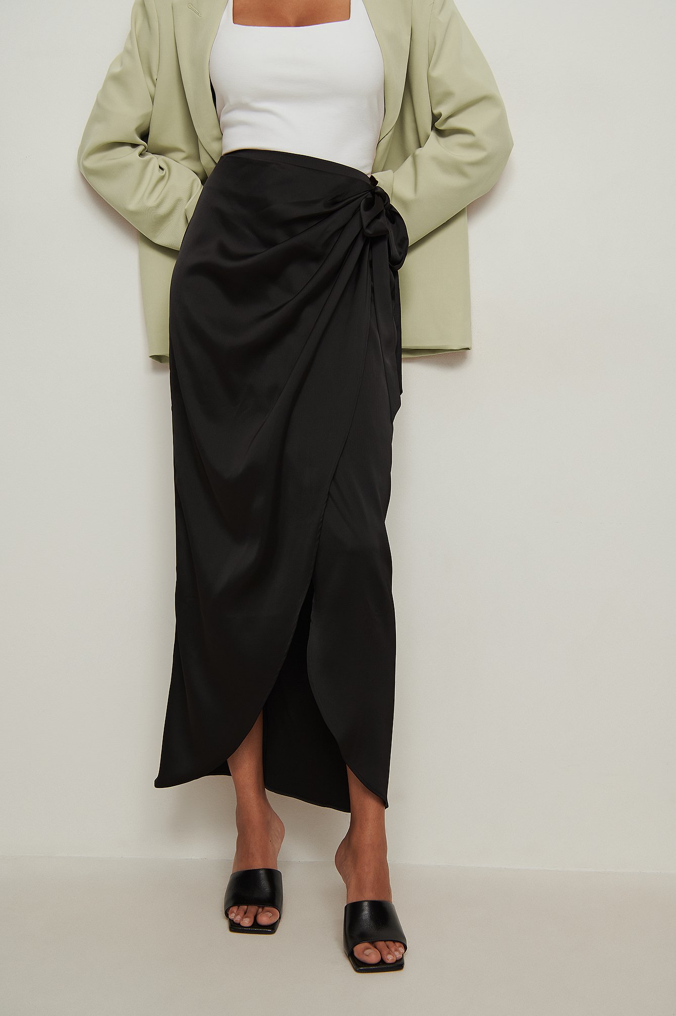 Wrap maxi skirt 2018 fall Outlet