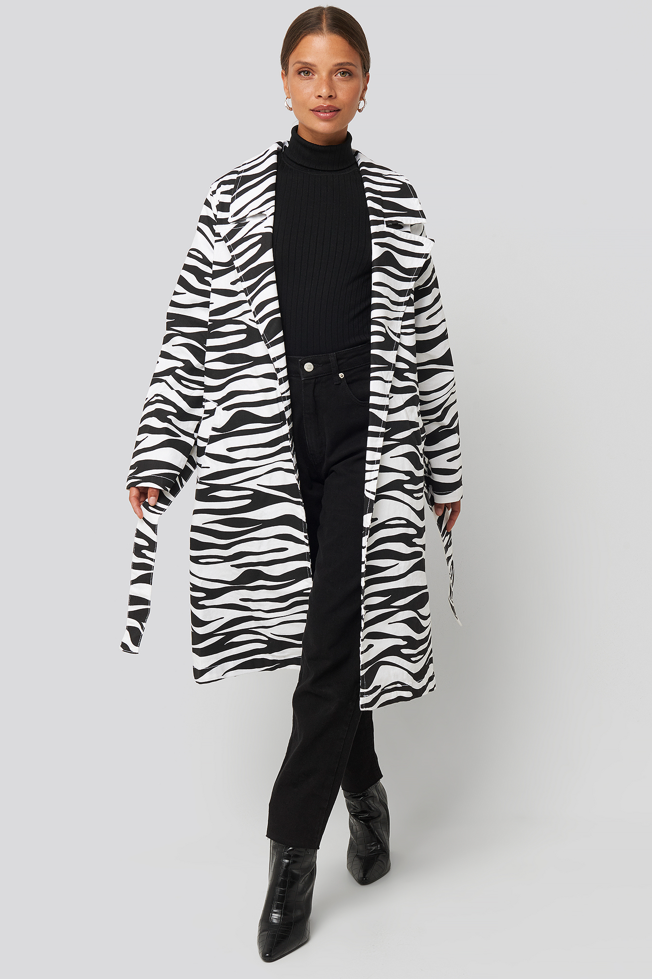 Zebra Denim Trenchcoat Zebra