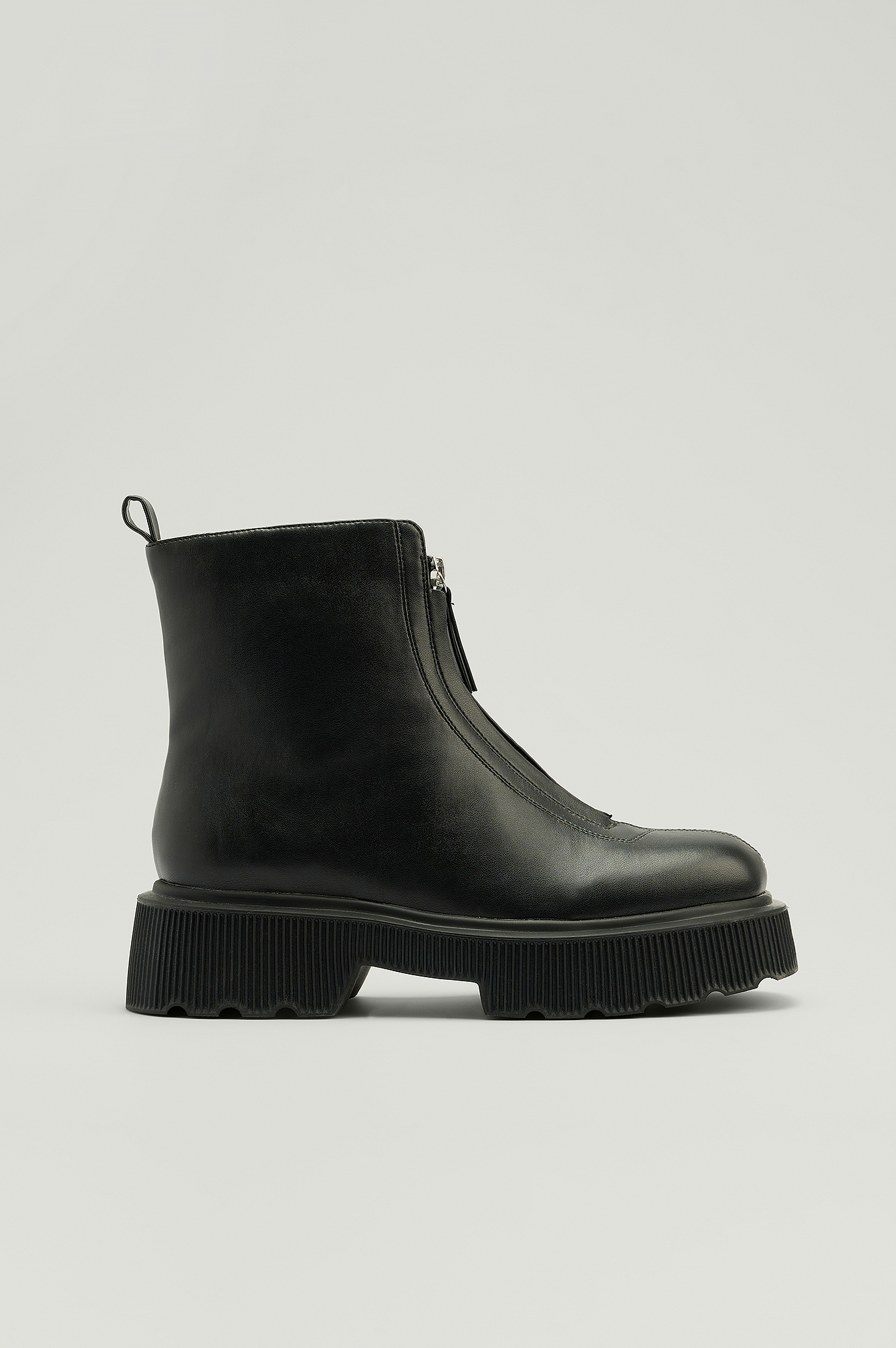 Zip Detailed Boots Black | na-kd.com