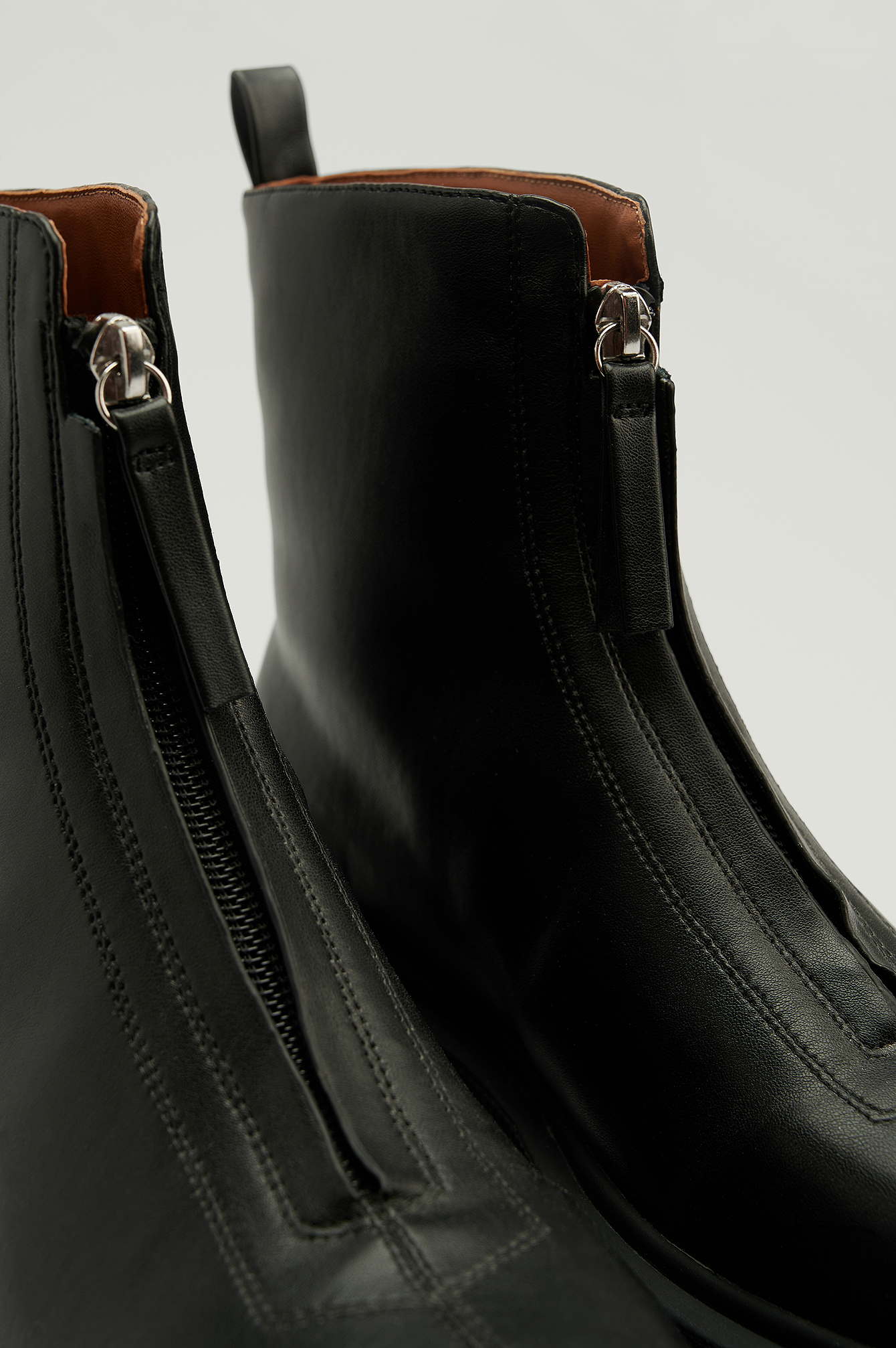 Zip Detailed Boots Black | na-kd.com