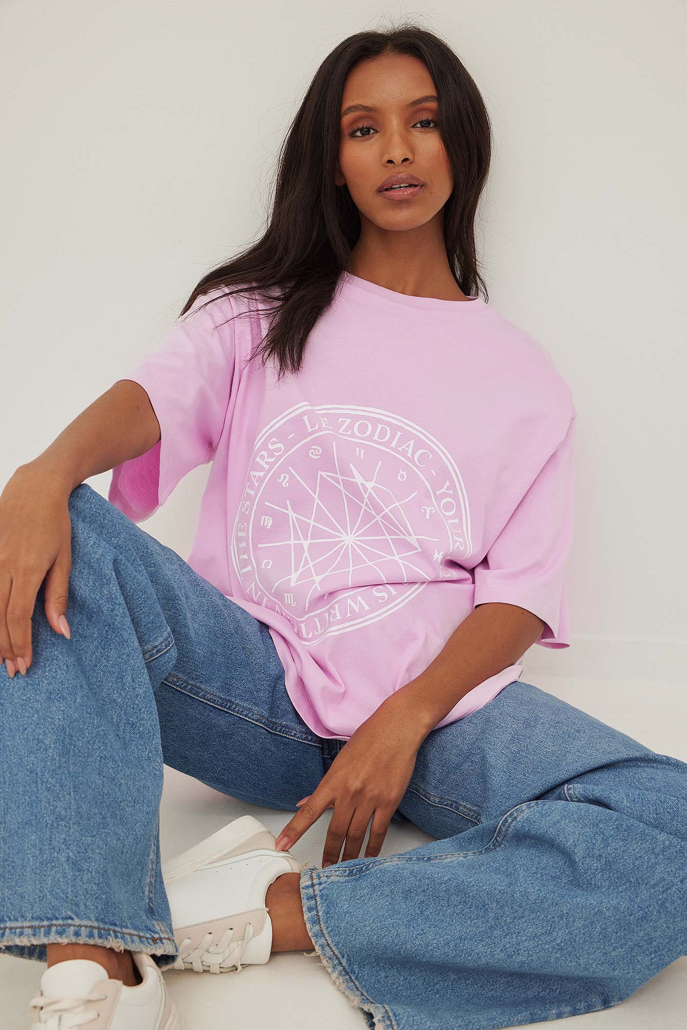 Light Pink Koszulka z zodiakiem