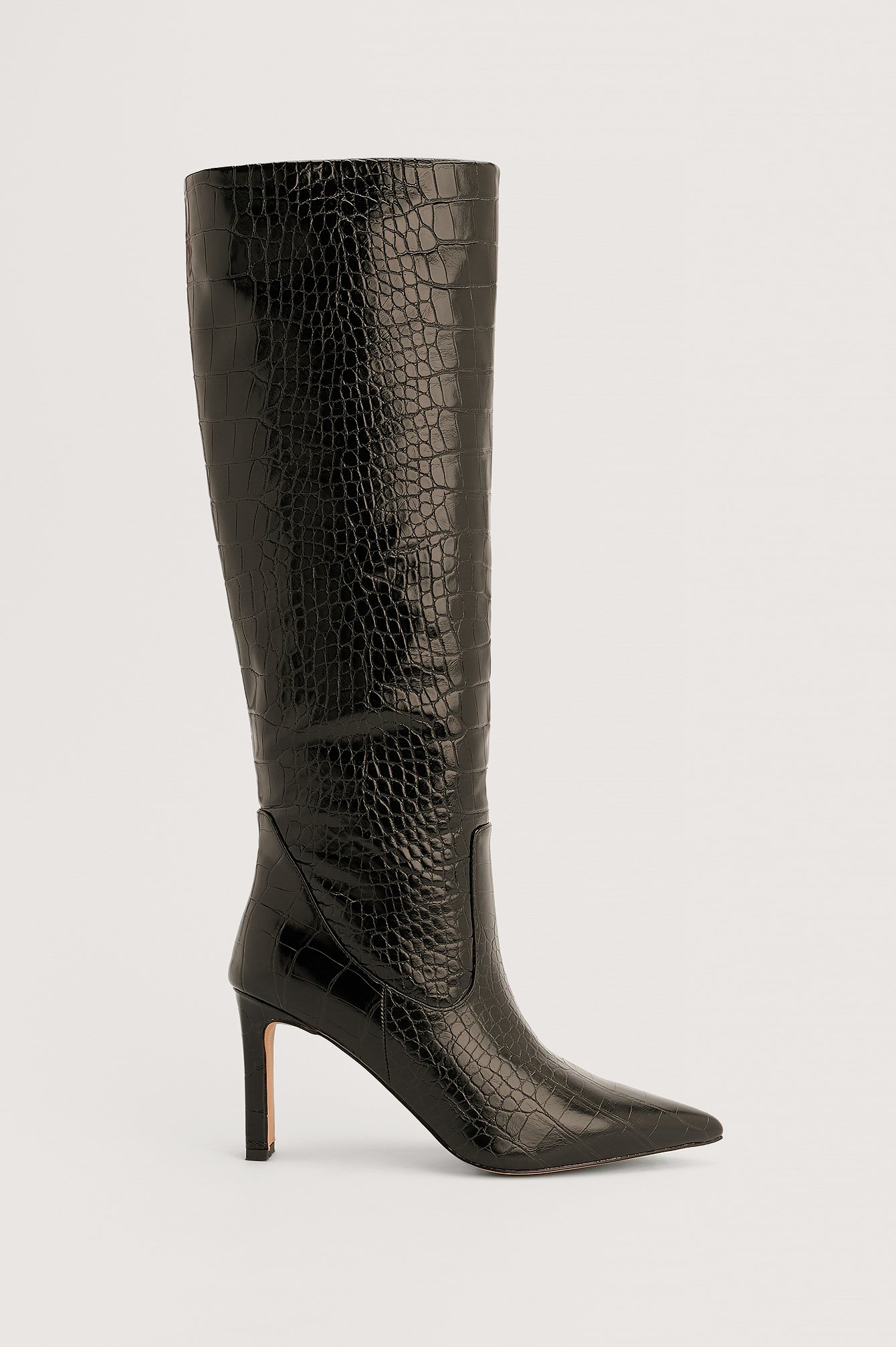 Black Pointy Shaft Boots