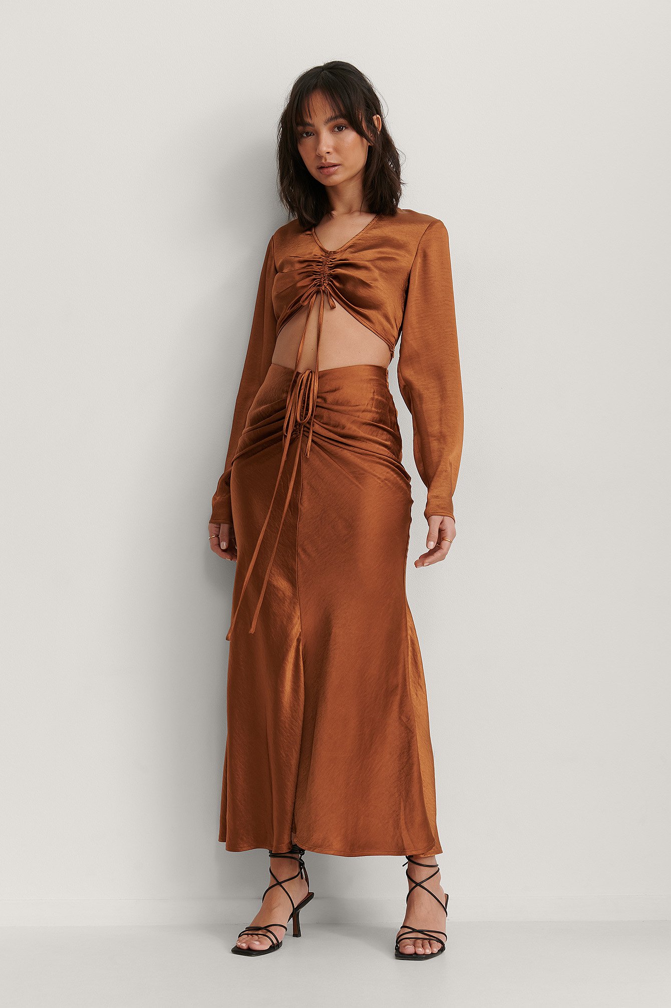 black mini skirt with split