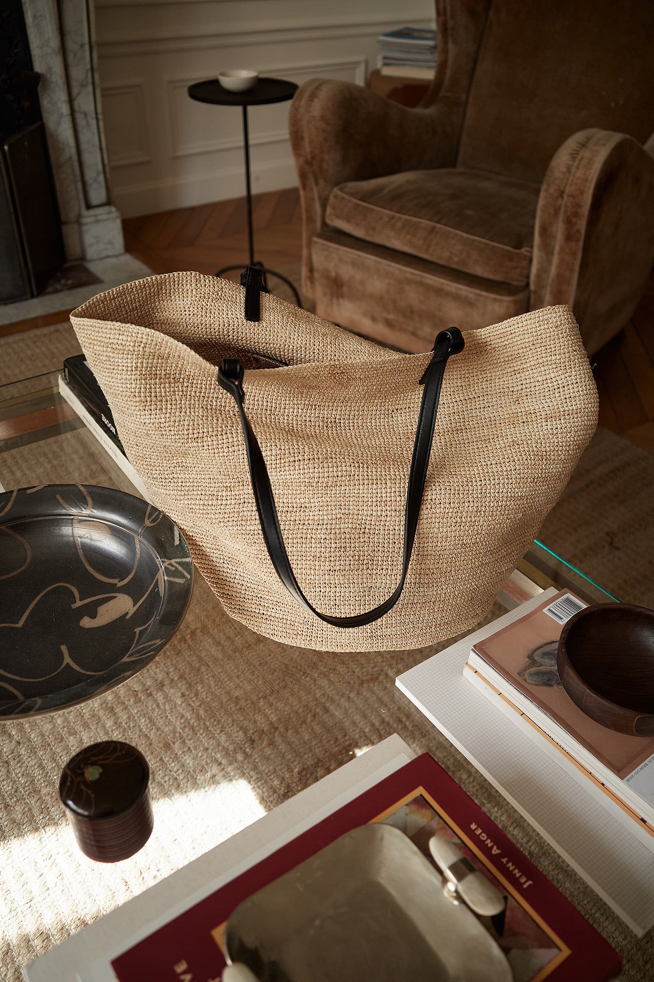 Bolso tote de rafia natural - Bolsos - Beige - One Size - NA-KD / NAKD