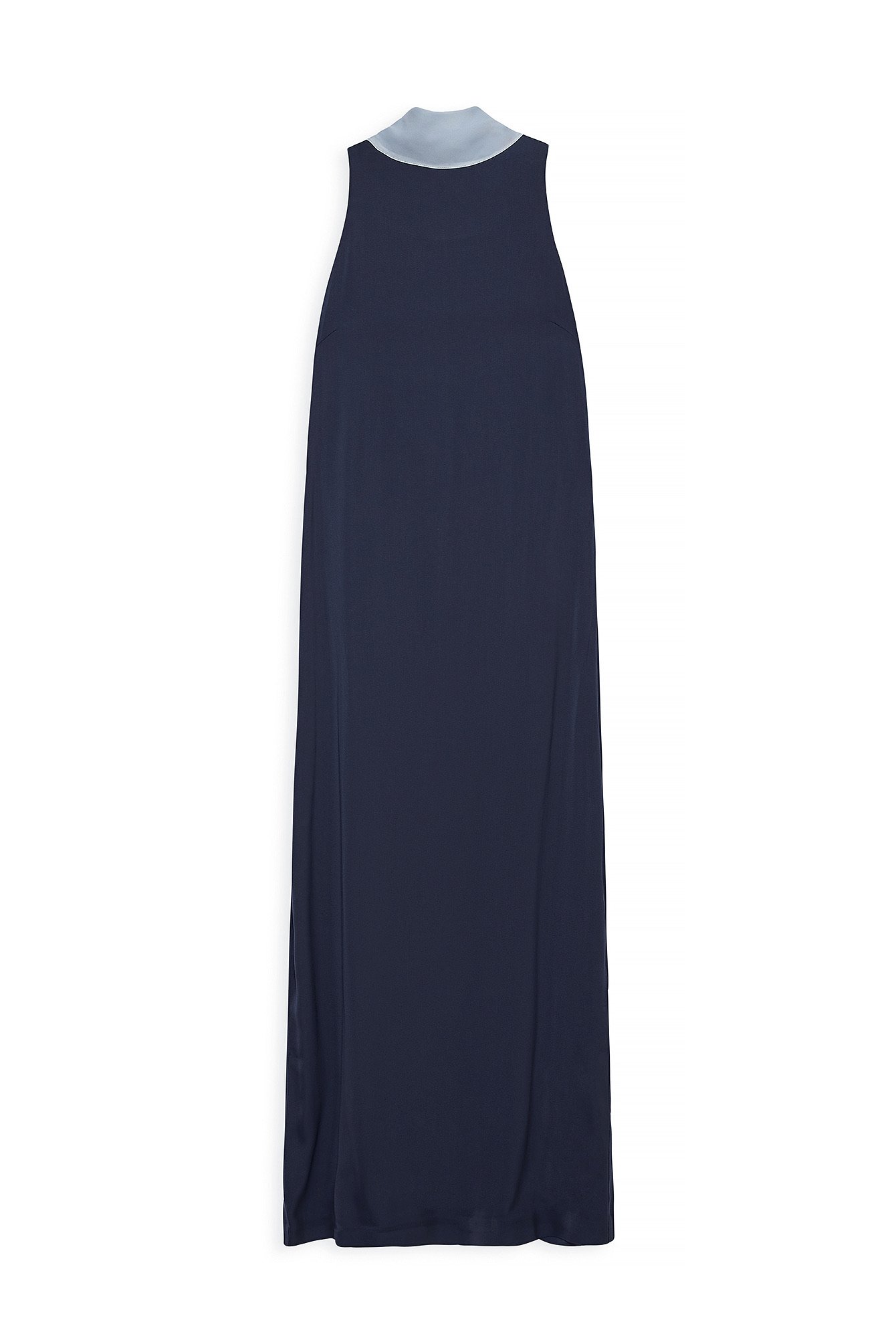 Navy Maxiklänning med scarfdetalj