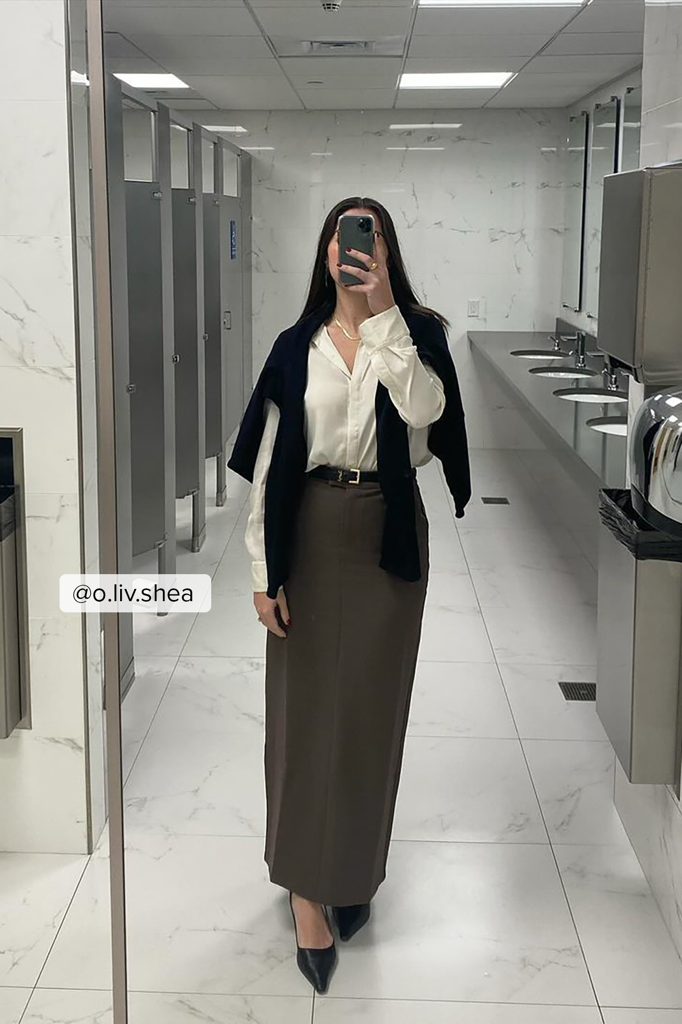 Tailored Maxi Skirt Brown | NA-KD