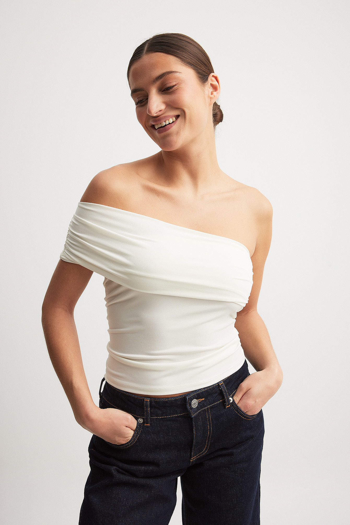 One-Shoulder Jersey Top