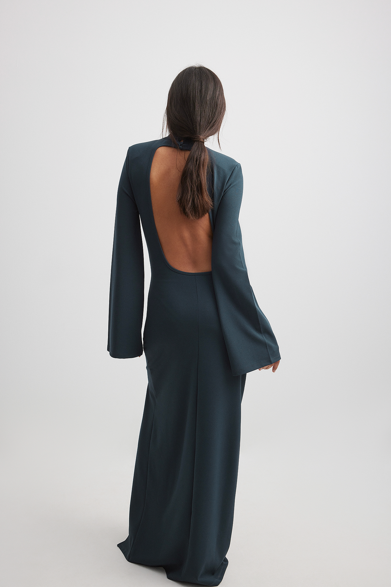 Open-back maxi dress