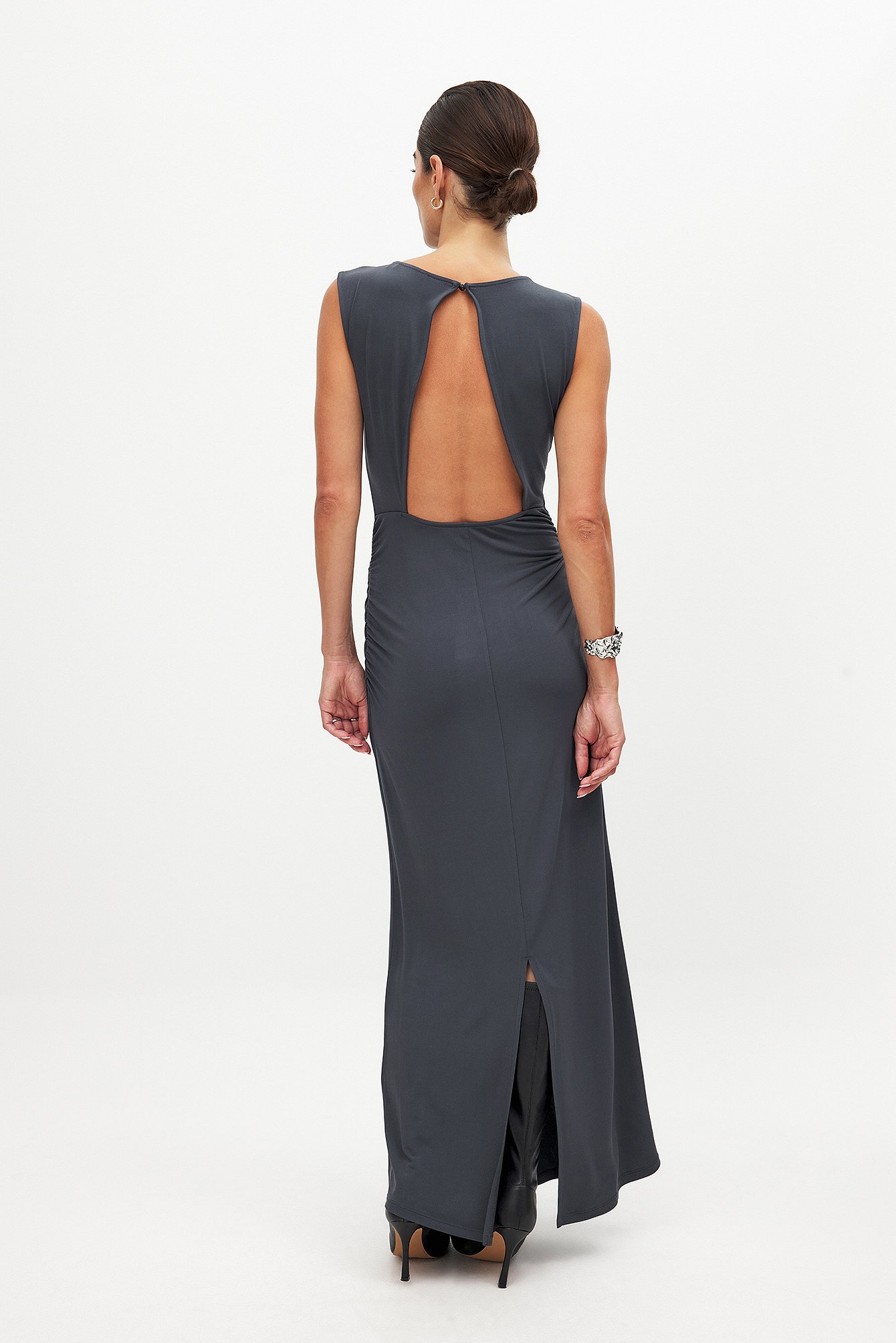 Womens Grey Jersey Dresses | NA-KD Womens Grey Jersey Dresses | NA-KD