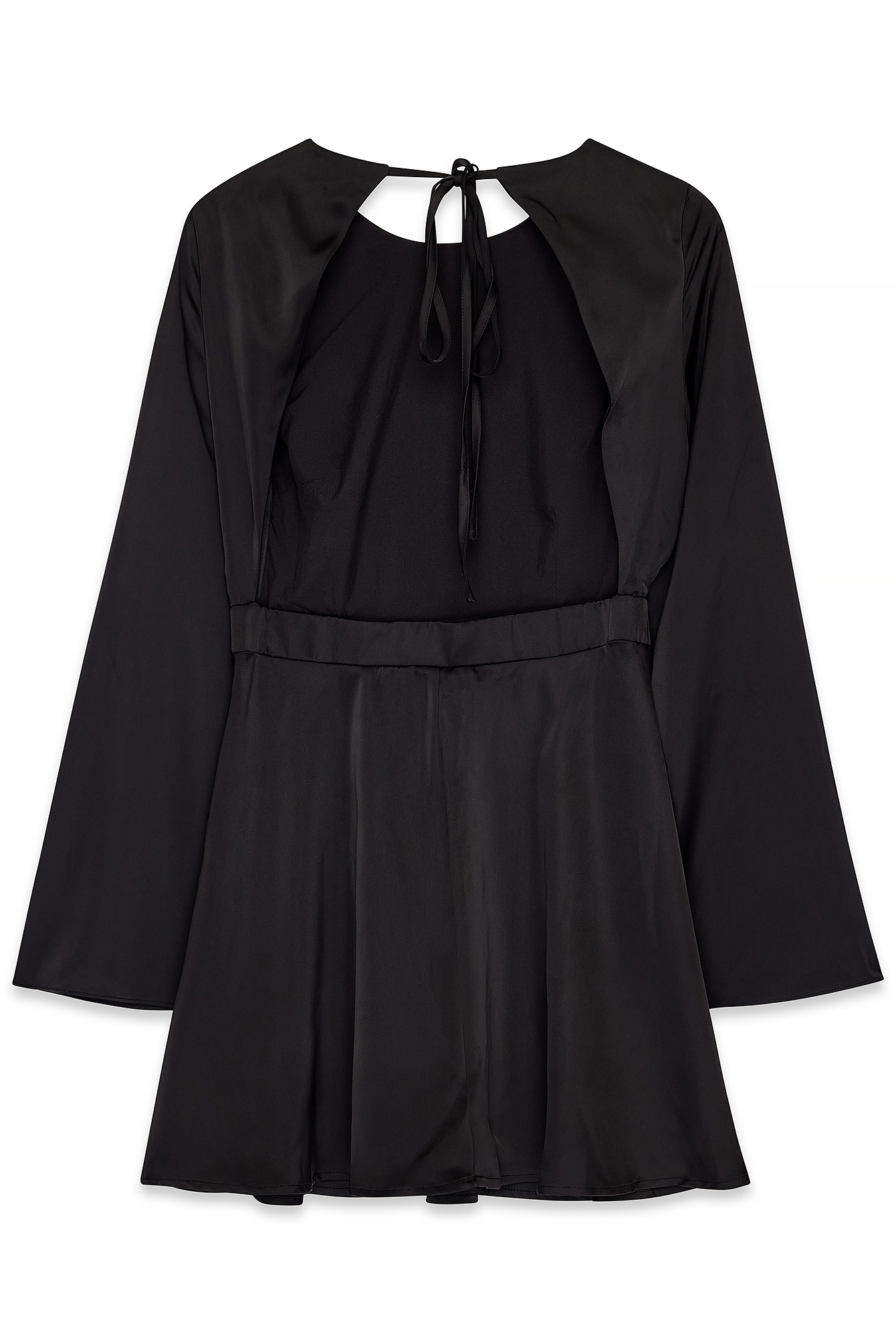 Black Open Back Mini Dress