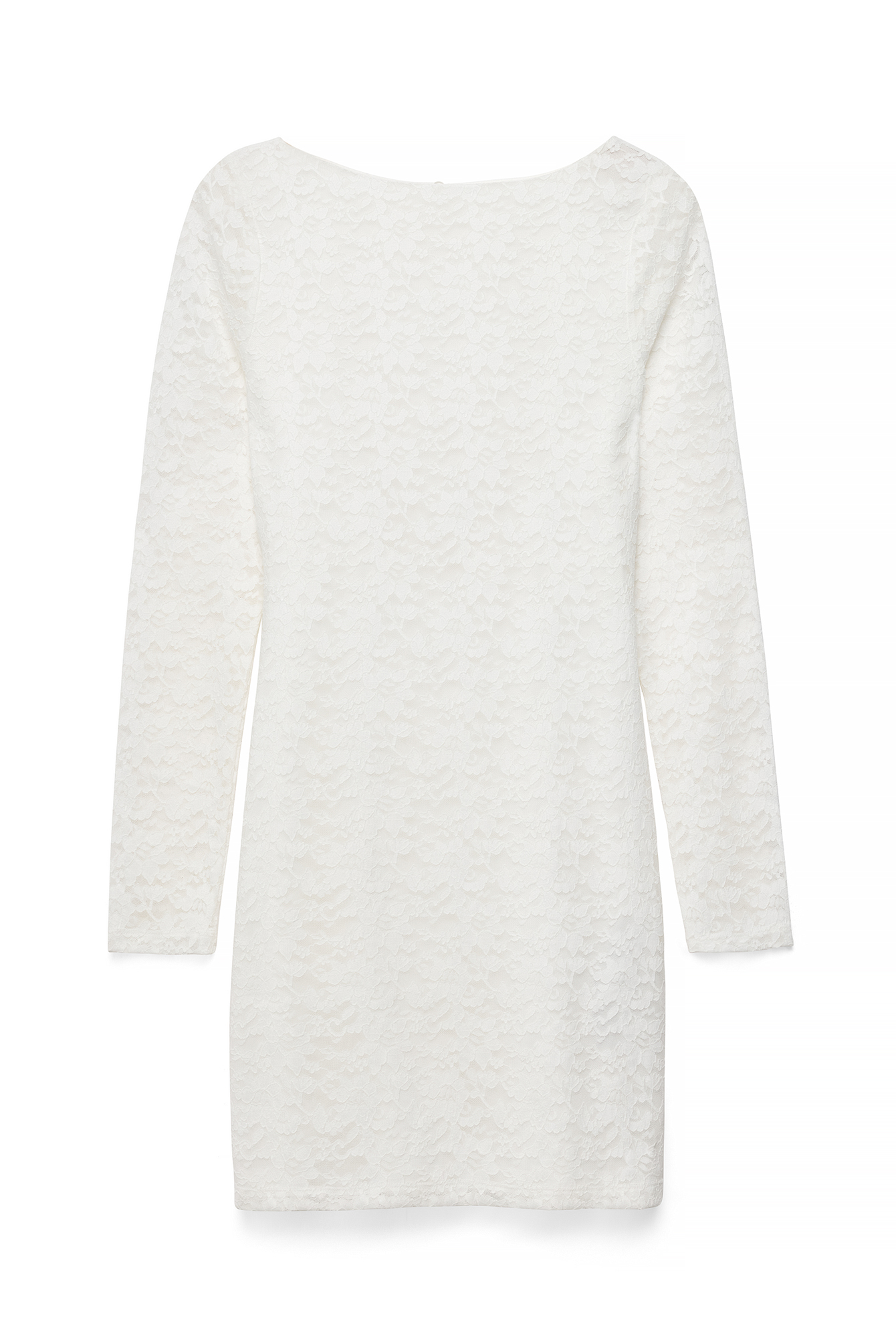 open lace back dress Dana Long Sleeves with Open Back Dress  Noire