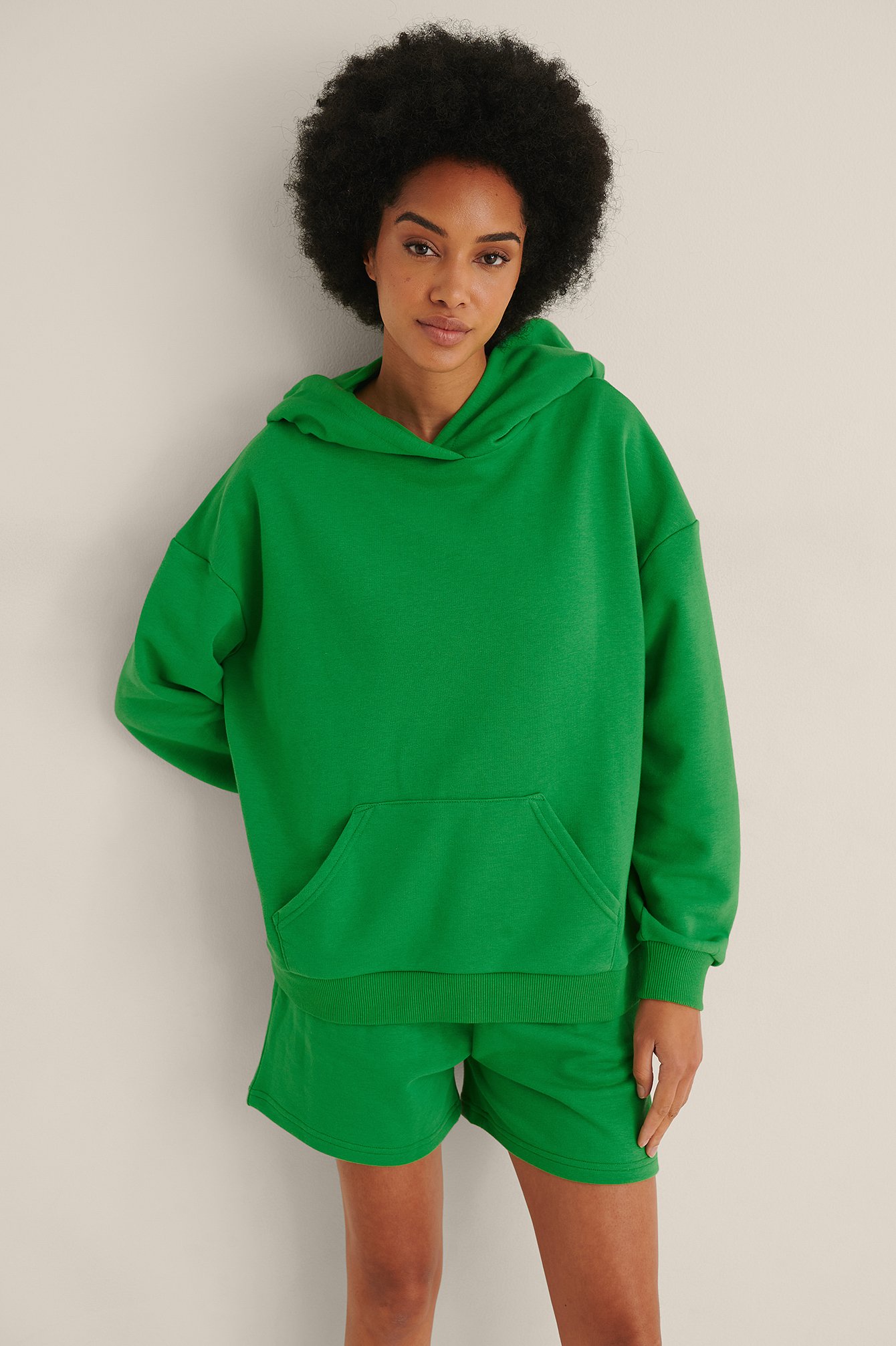 Green Organic Oversized Pocket Hoodie