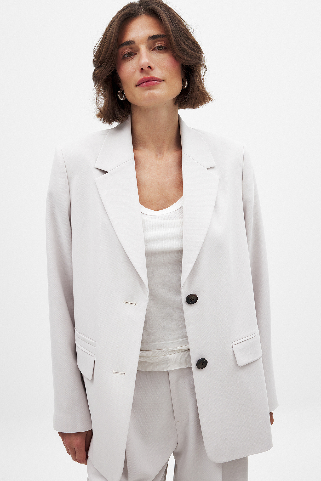 NA-KD Oversized blazer - Oversized kavajer - Grå - EU 40 - NA-KD / NAKD