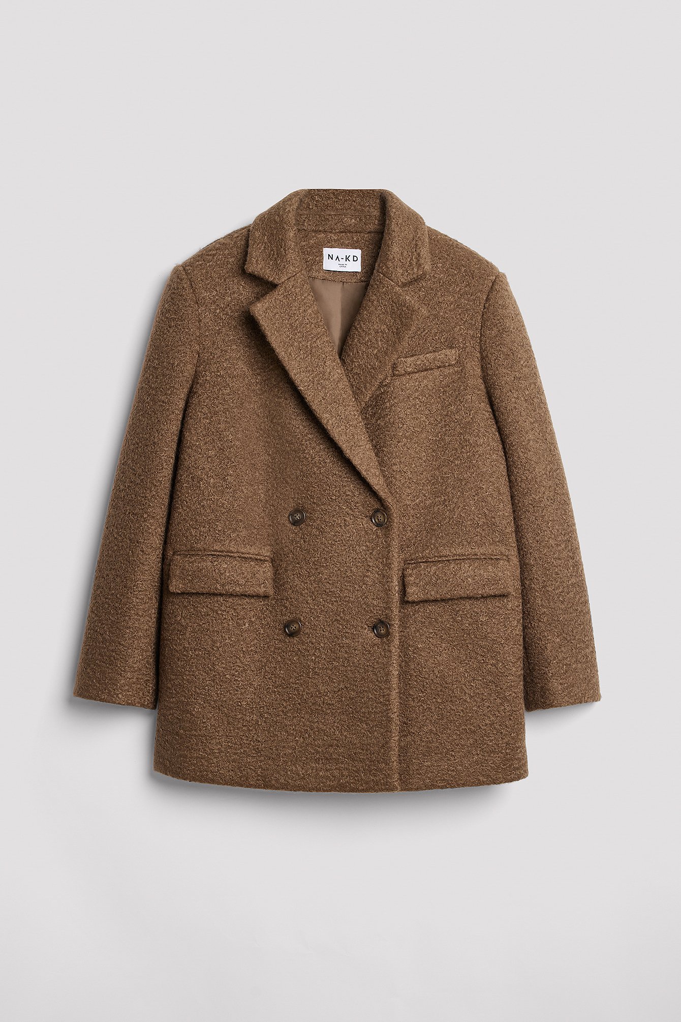 Brown Oversized Blazer Coat