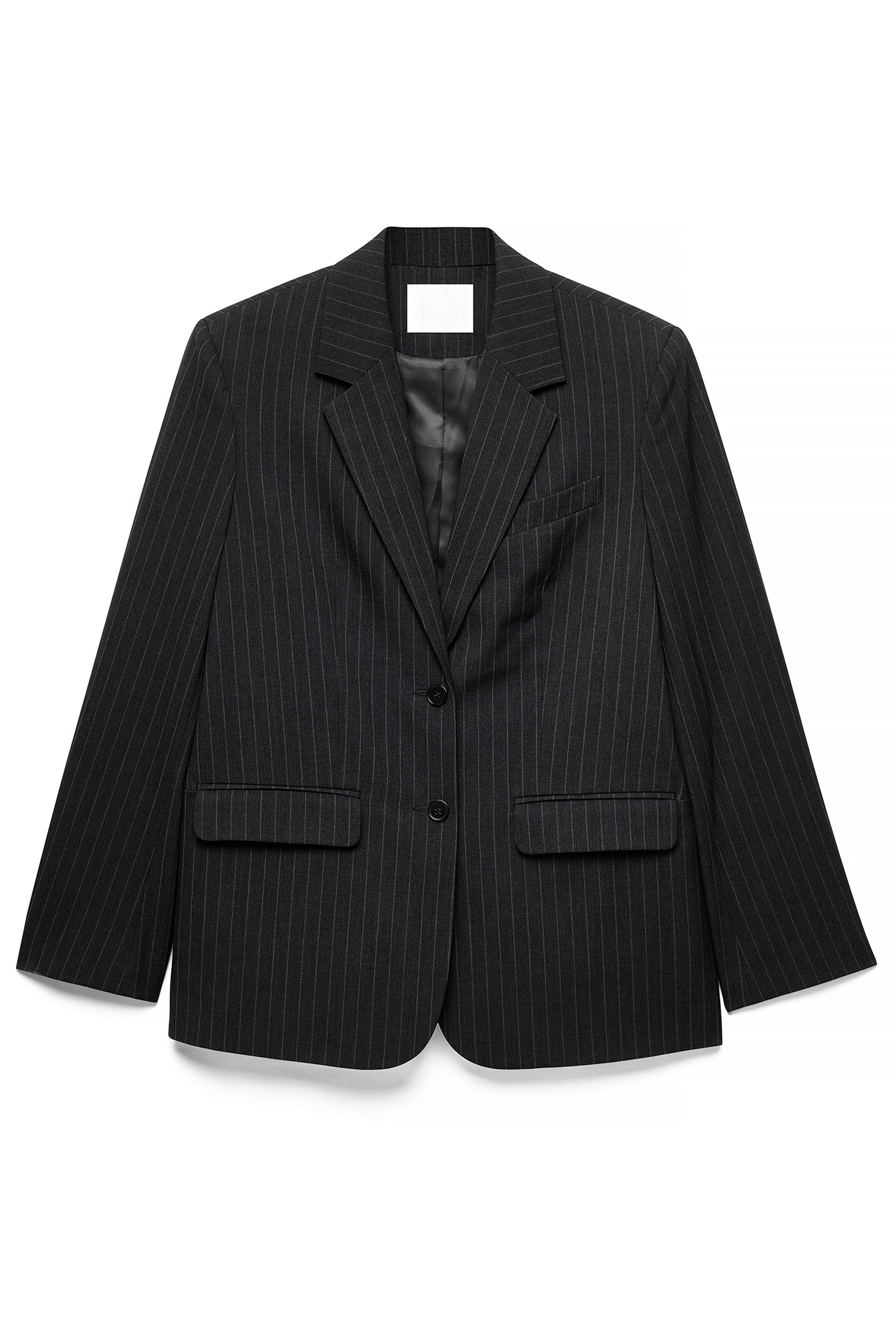 Light Grey Stripe Oversized blazer