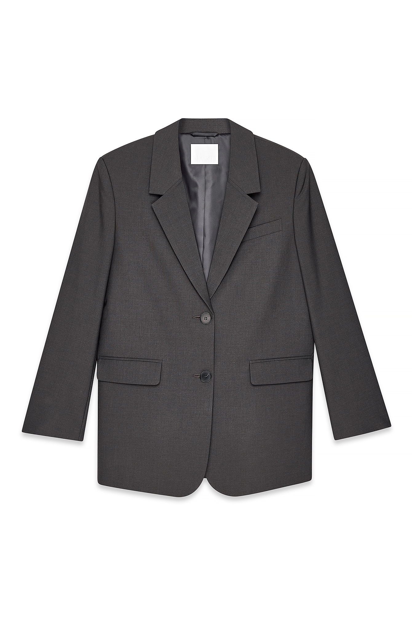 Maxi Oversized Double Breasted Blazer Black | NA-KD