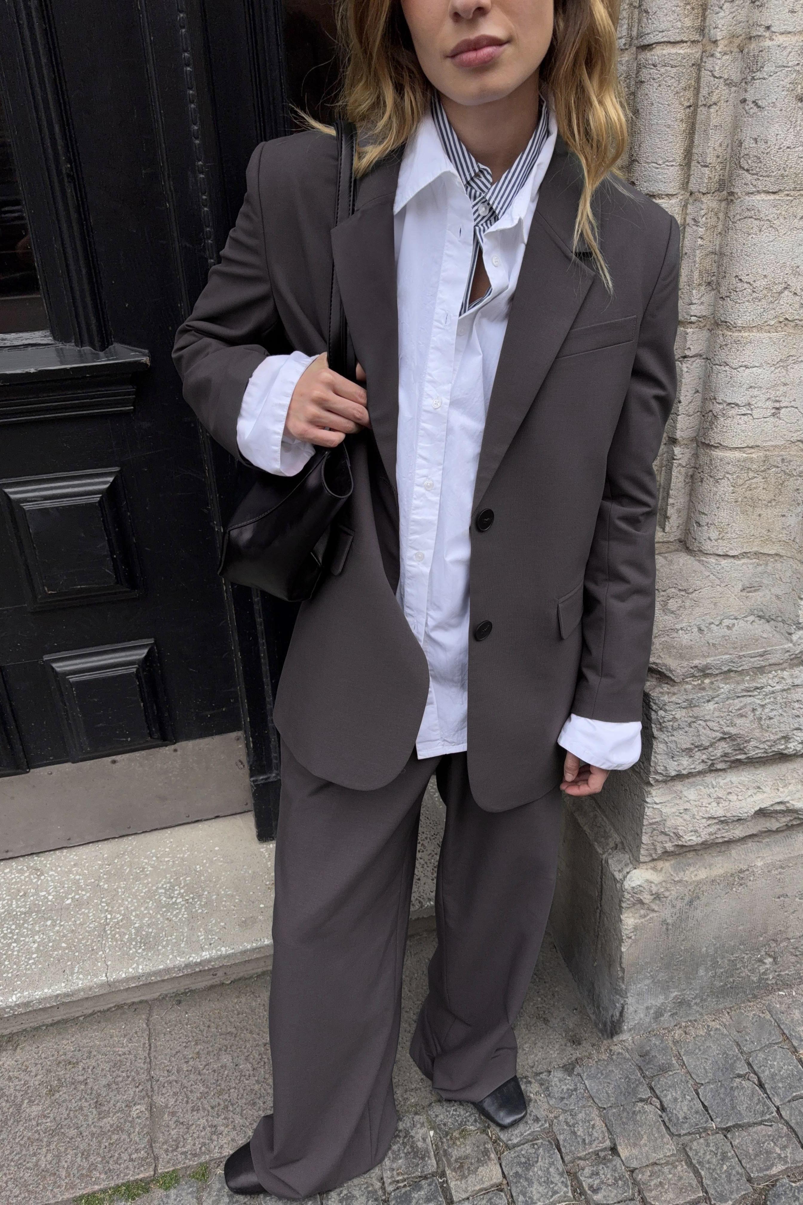 NA-KD Oversized Blazer - Office Wear - Grey - EU 32 - NA-KD / NAKD