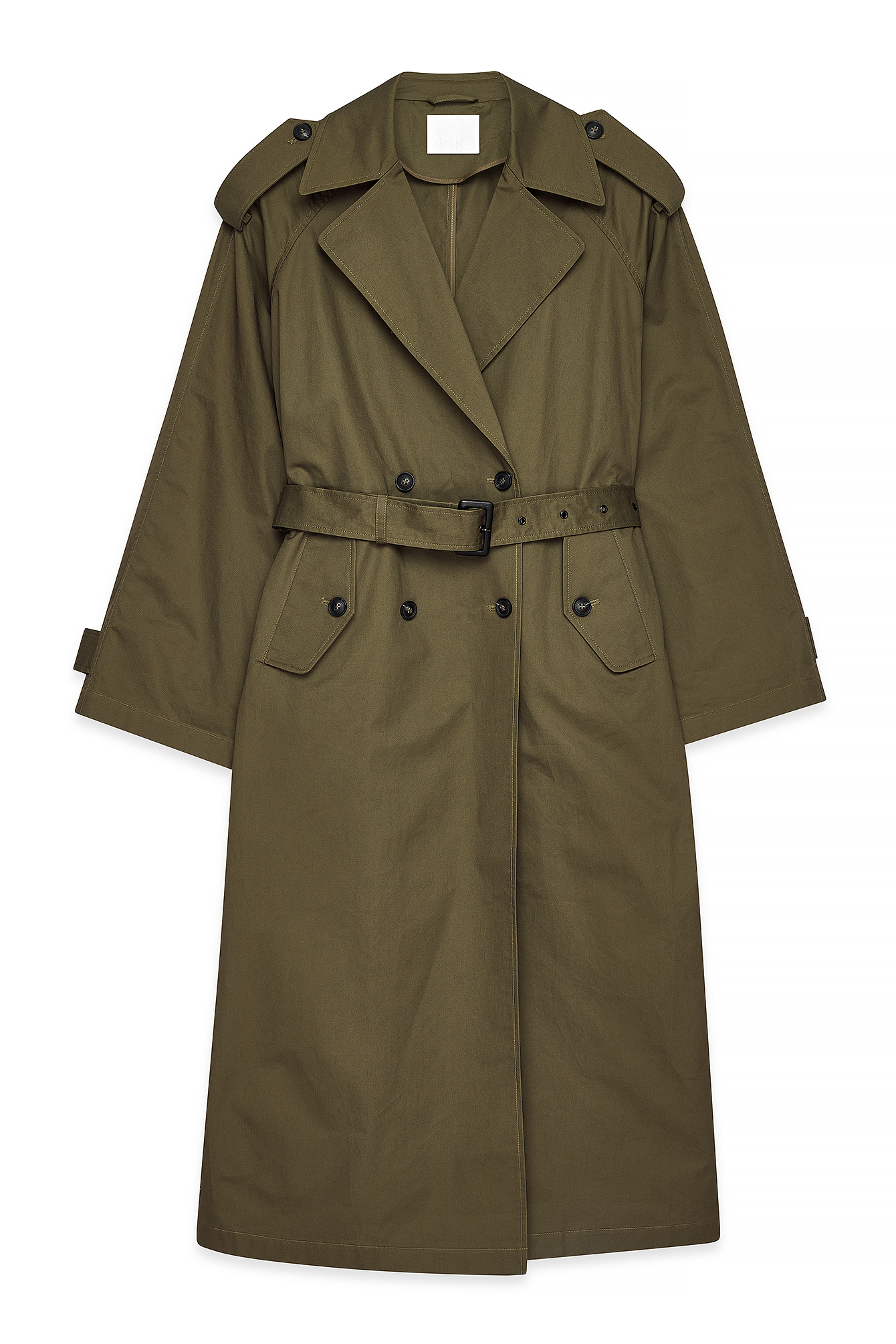 Oversized Long Trenchcoat Beige | NA-KD