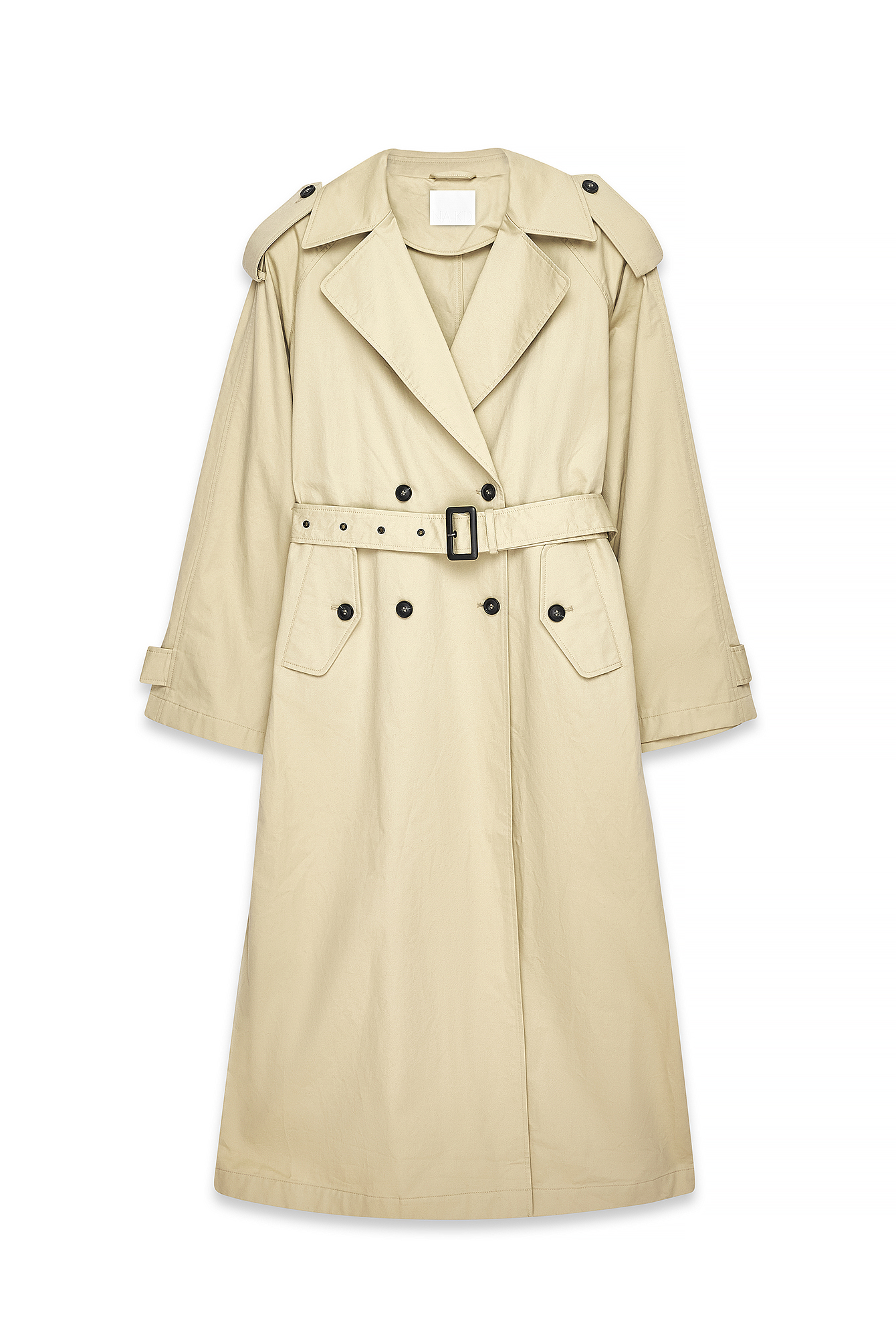 ウユ⭐︎新品♡Nalm. long trench coat♡ Zara ZW Collection Mixed Oversized Water Resistant Long Trench