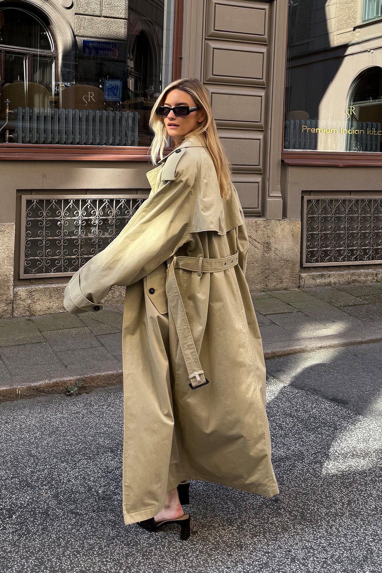 Trench classique oversize