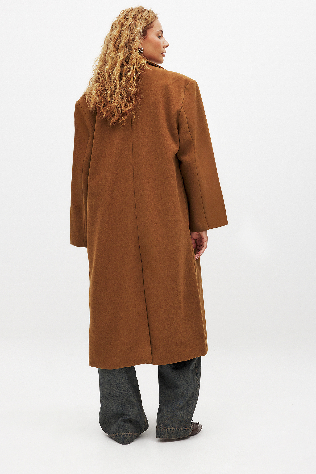 ジャケット・アウター FEELS. OVERSIZED WOOL COAT BROWN oversized_coat_1100-007579-