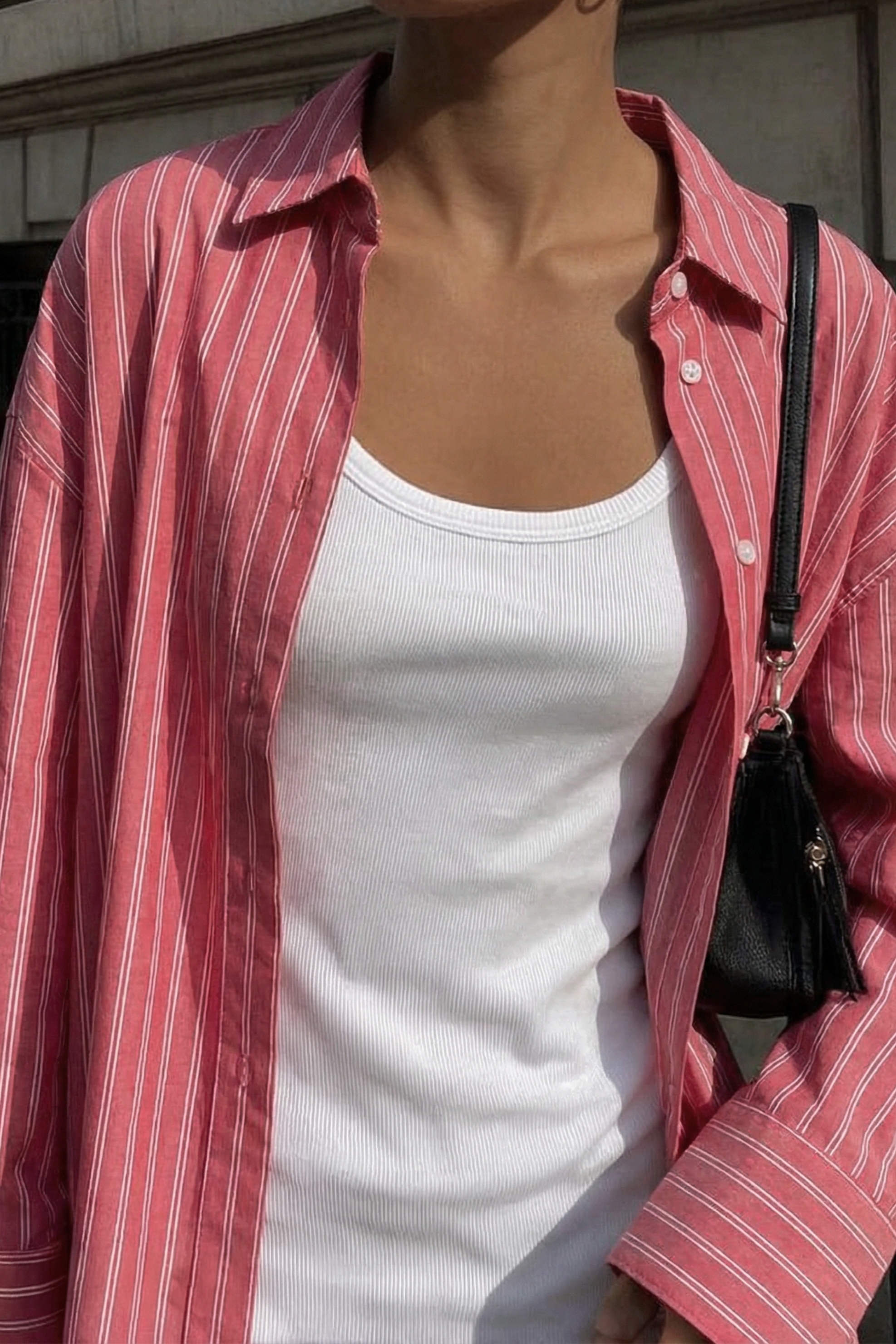 Oversized Cotton Shirt - Shirts - Red - EU 32 - NA-KD / NAKD