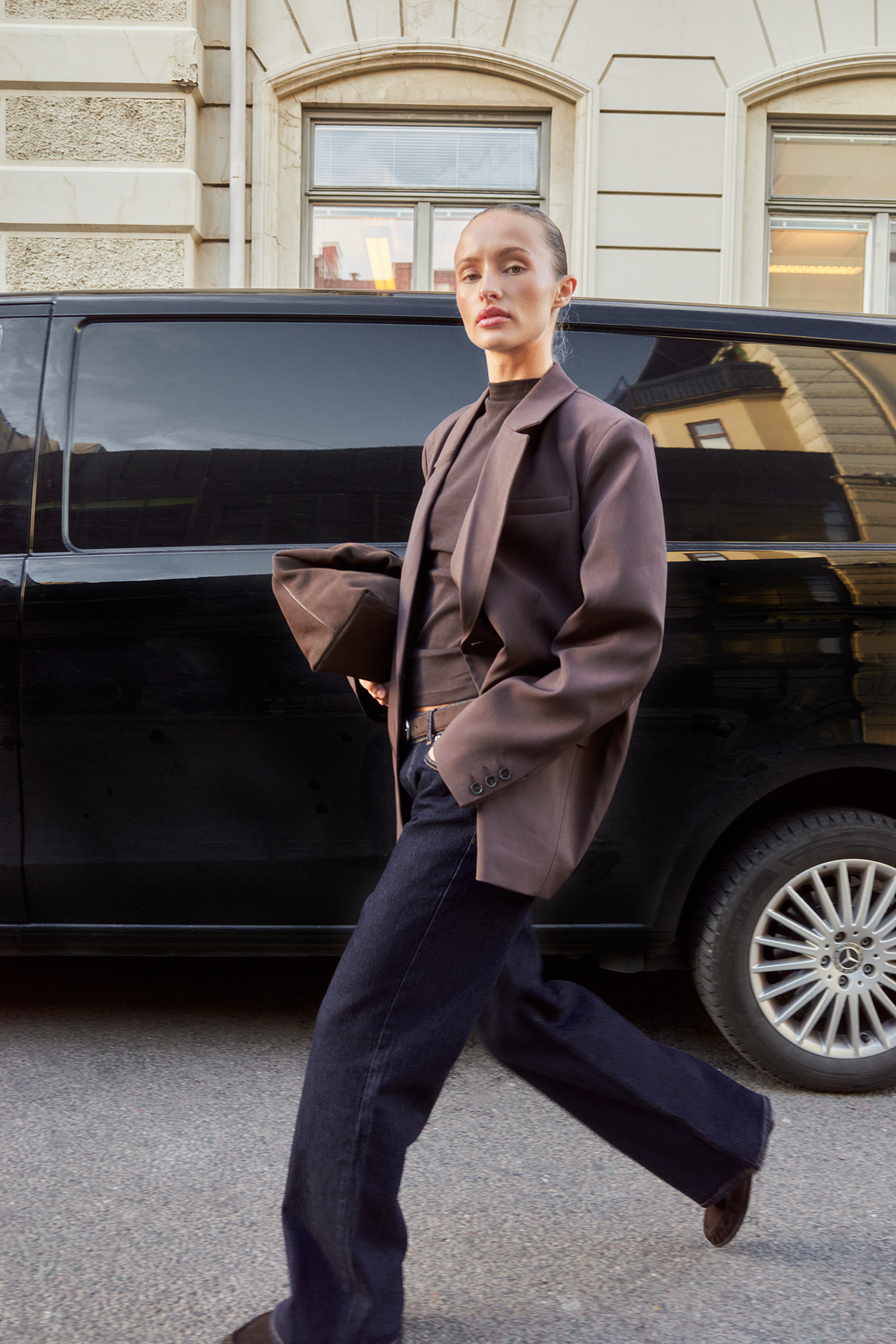 Oversized Double Breasted Blazer - Oversized Blazers - Brown - EU 32 - NA-KD / NAKD