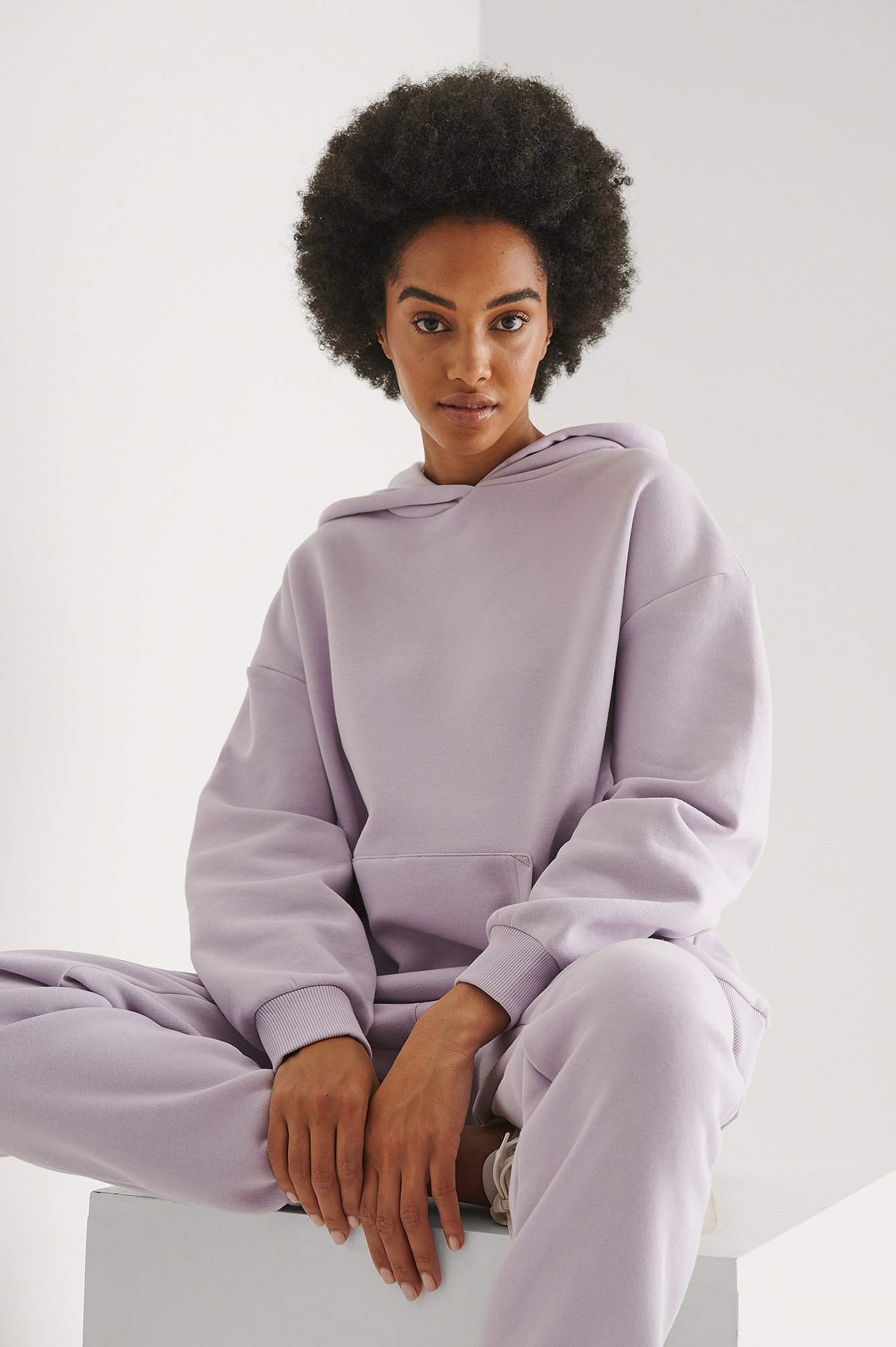 oversized lilac hoodie