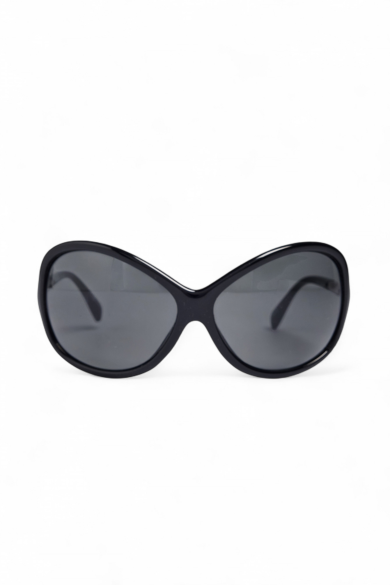 Black Oversized Round Sunglasses