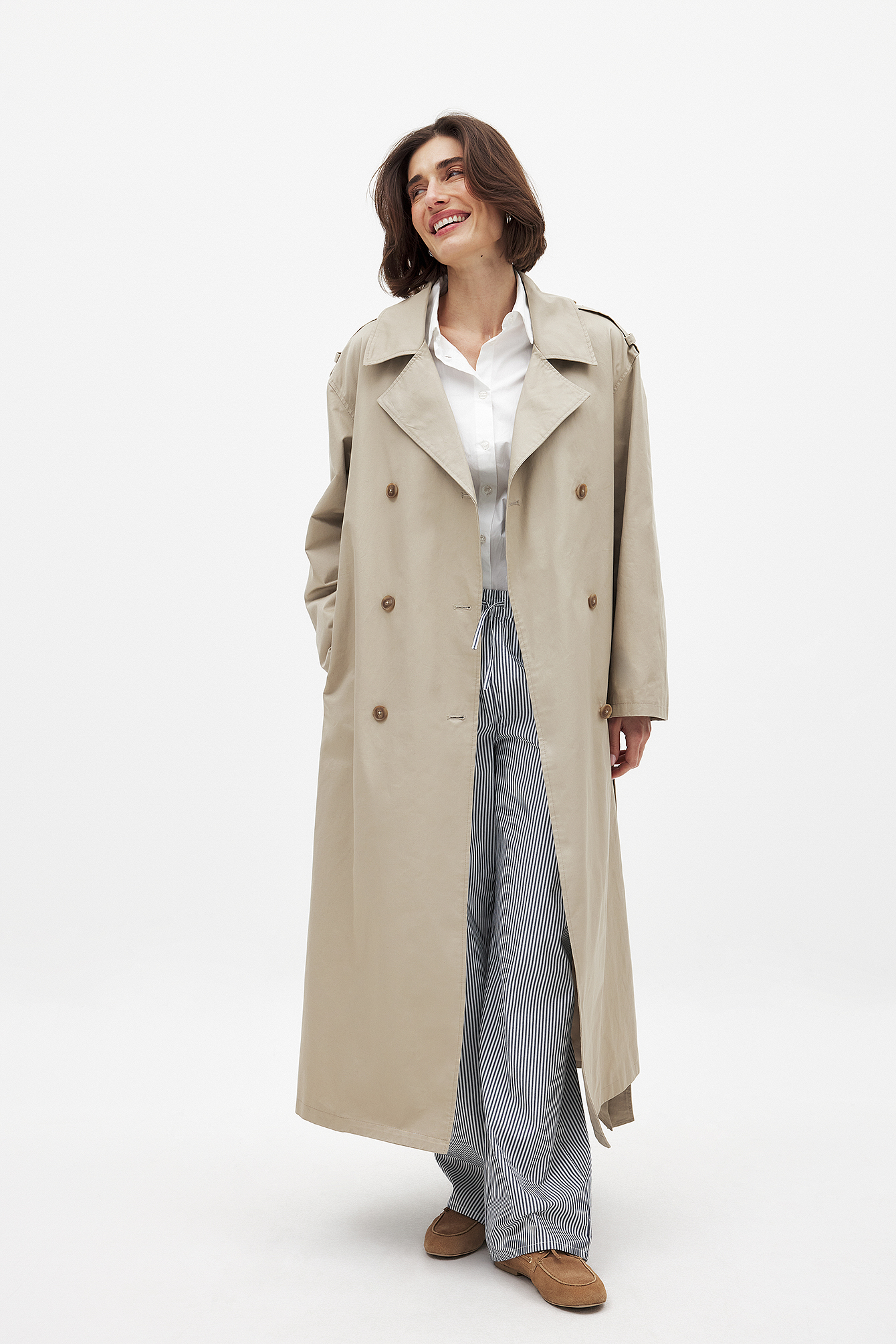 2024 AI - Stevige winddichte dunne overjas dames fit jas lange jas bovenkleding trenchcoat dames jas pyjama fleece winter grote maat, Beige, M 2024 AI - Stevige winddichte dunne overjas dames fit jas lange jas bovenkleding trenchcoat dames jas pyjama fleece winter grote maat, Beige, M