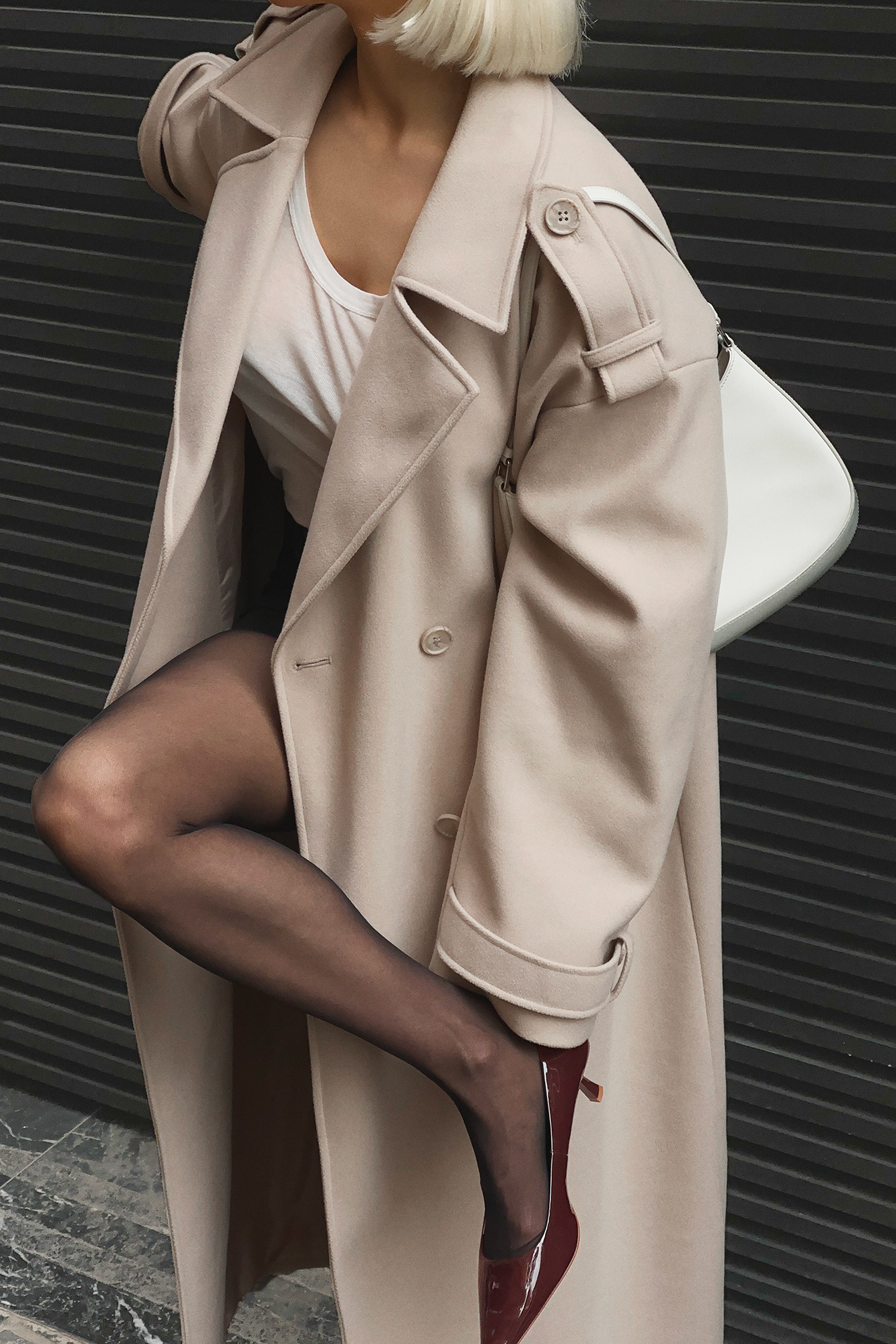 Heavy Oversized Trenchcoat Beige NA-KD