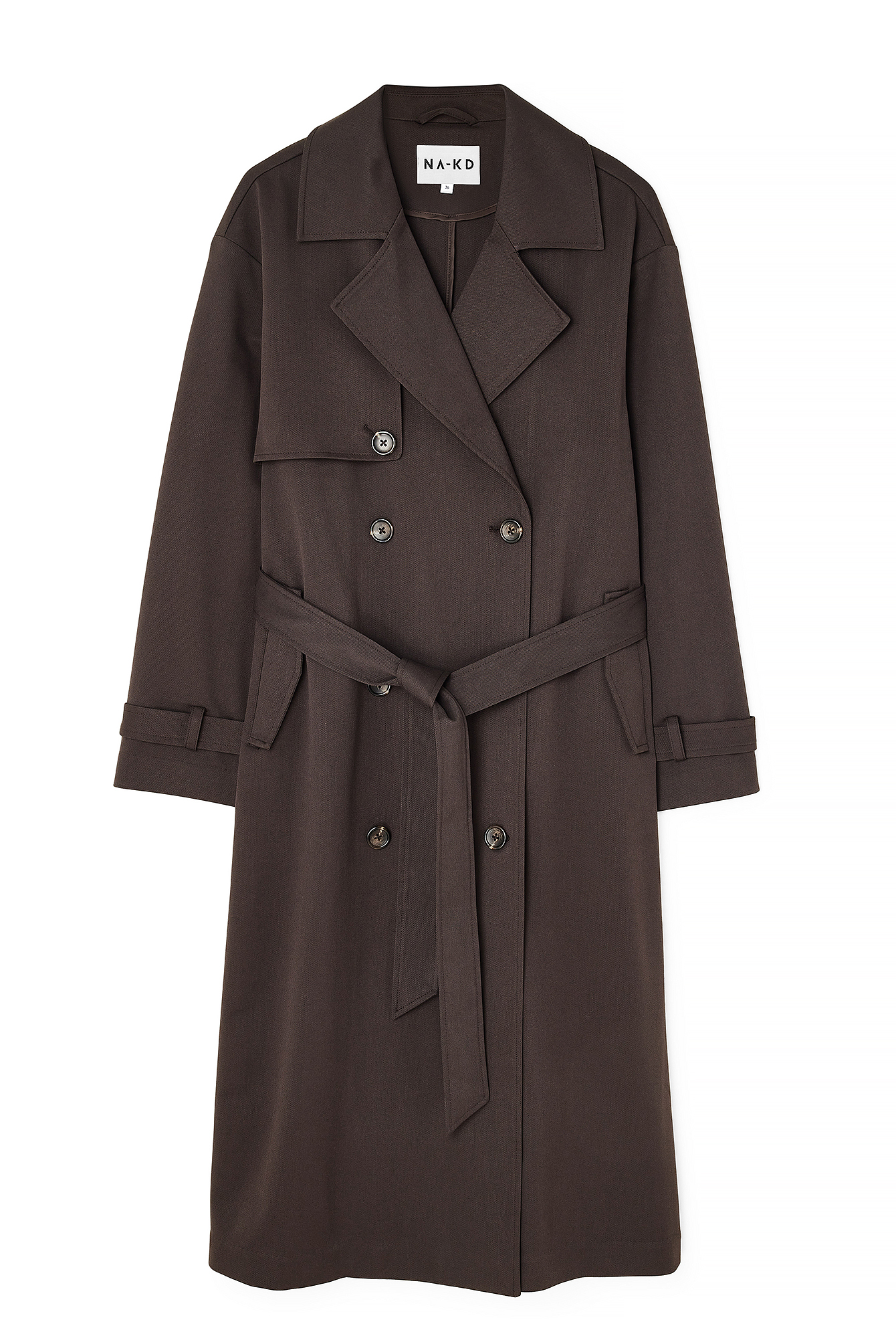 Brown Oversized trenchcoat
