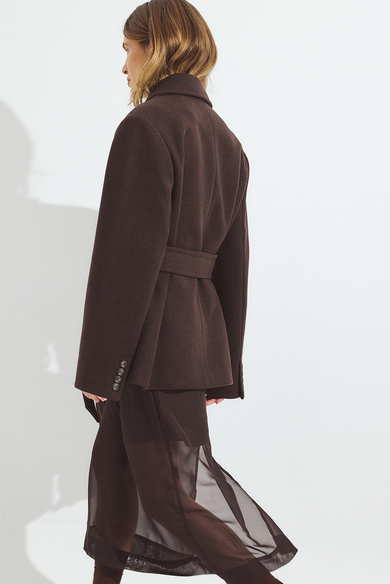 Oversized Short Coat Black | NA-KD