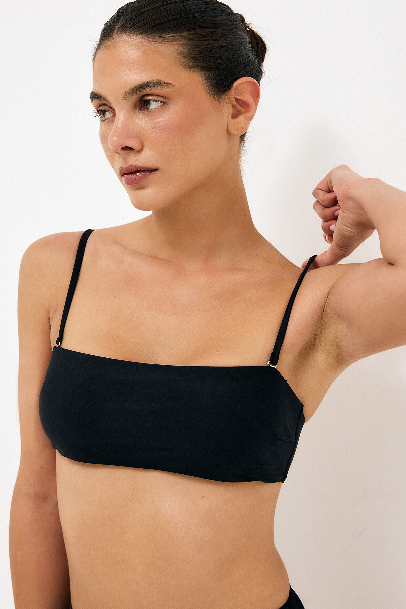 Top de bikini bandeau acolchado - Bikinis - Black - XS - NA-KD / NAKD