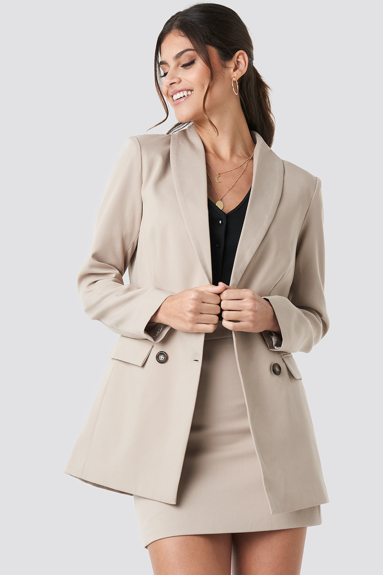 Tailored Blazer Taupe
