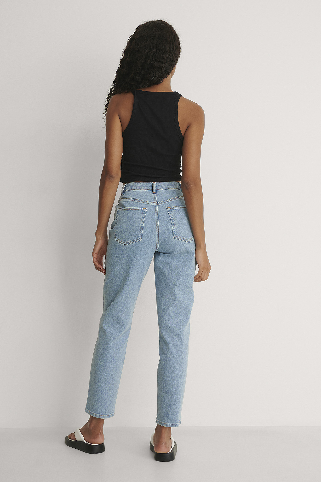 Organic Cropped Denim Blue | na-kd.com