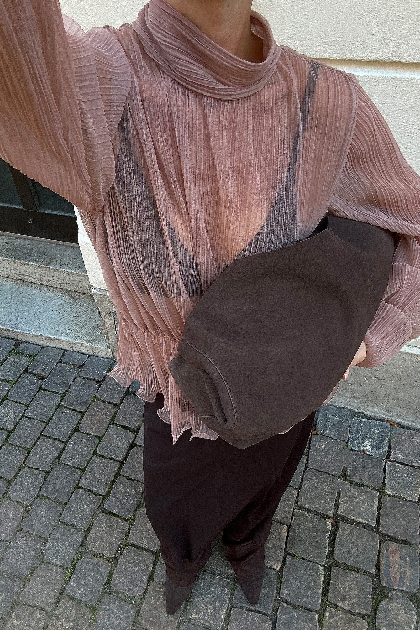 NA-KD Blouse peplum - - Rose - XL (EU 46) - NA-KD / NAKD