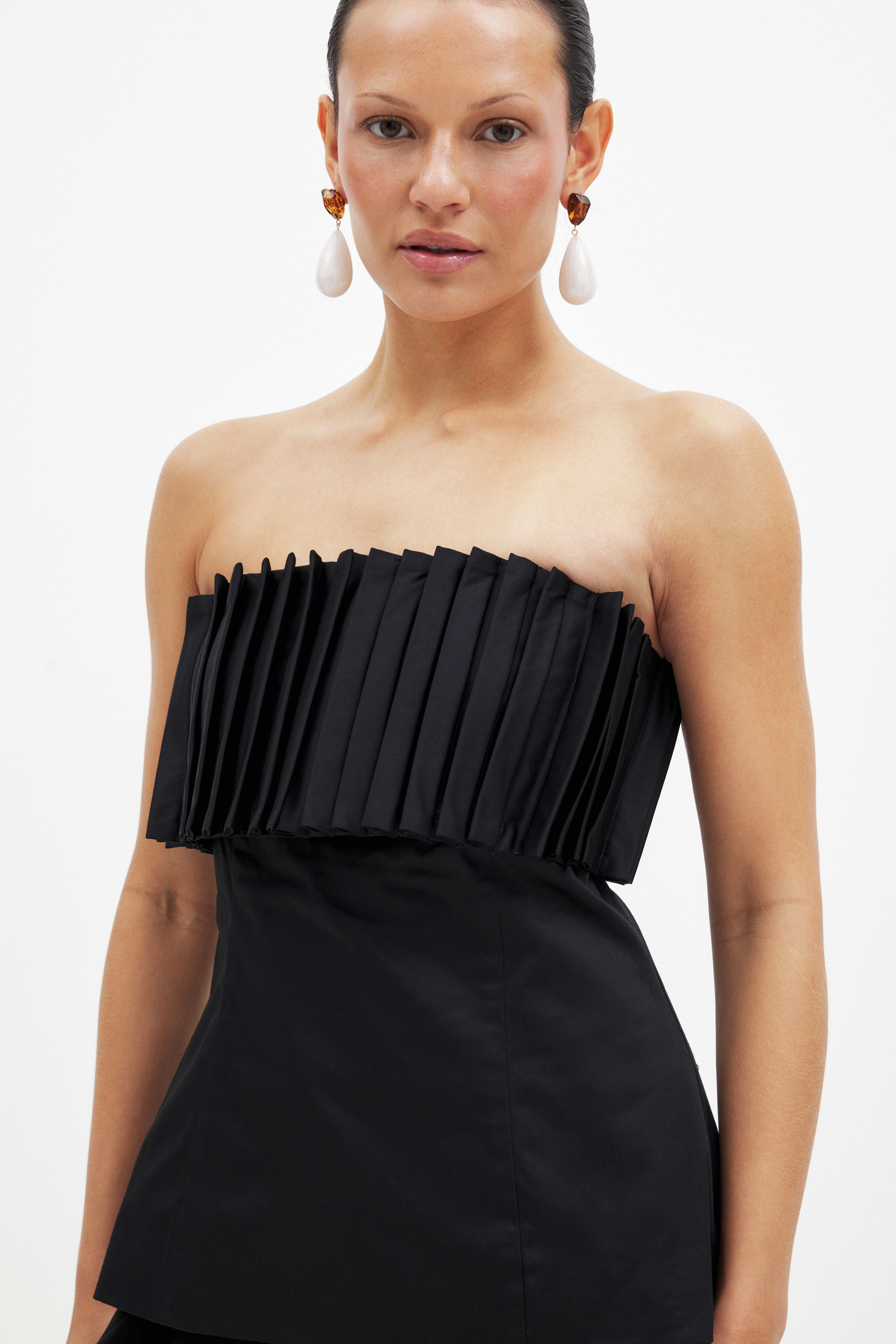 NA-KD plissiertes Bandeau-Top - Tubetops - Schwarz - EU 44 - NA-KD / NAKD