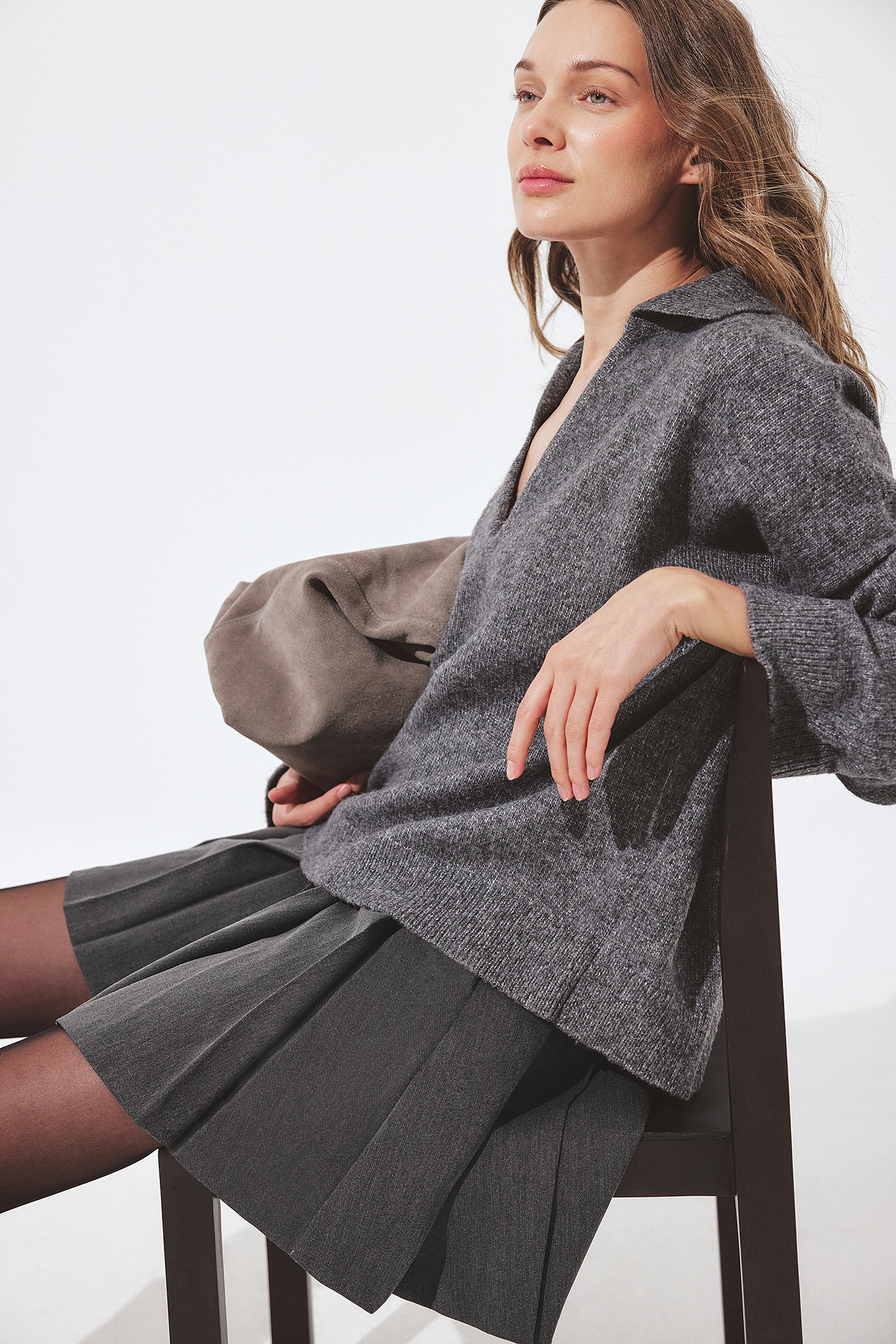 NA-KD Pleated Mini Skirt - Pleated Skirts - Grey - EU 44 - NA-KD / NAKD